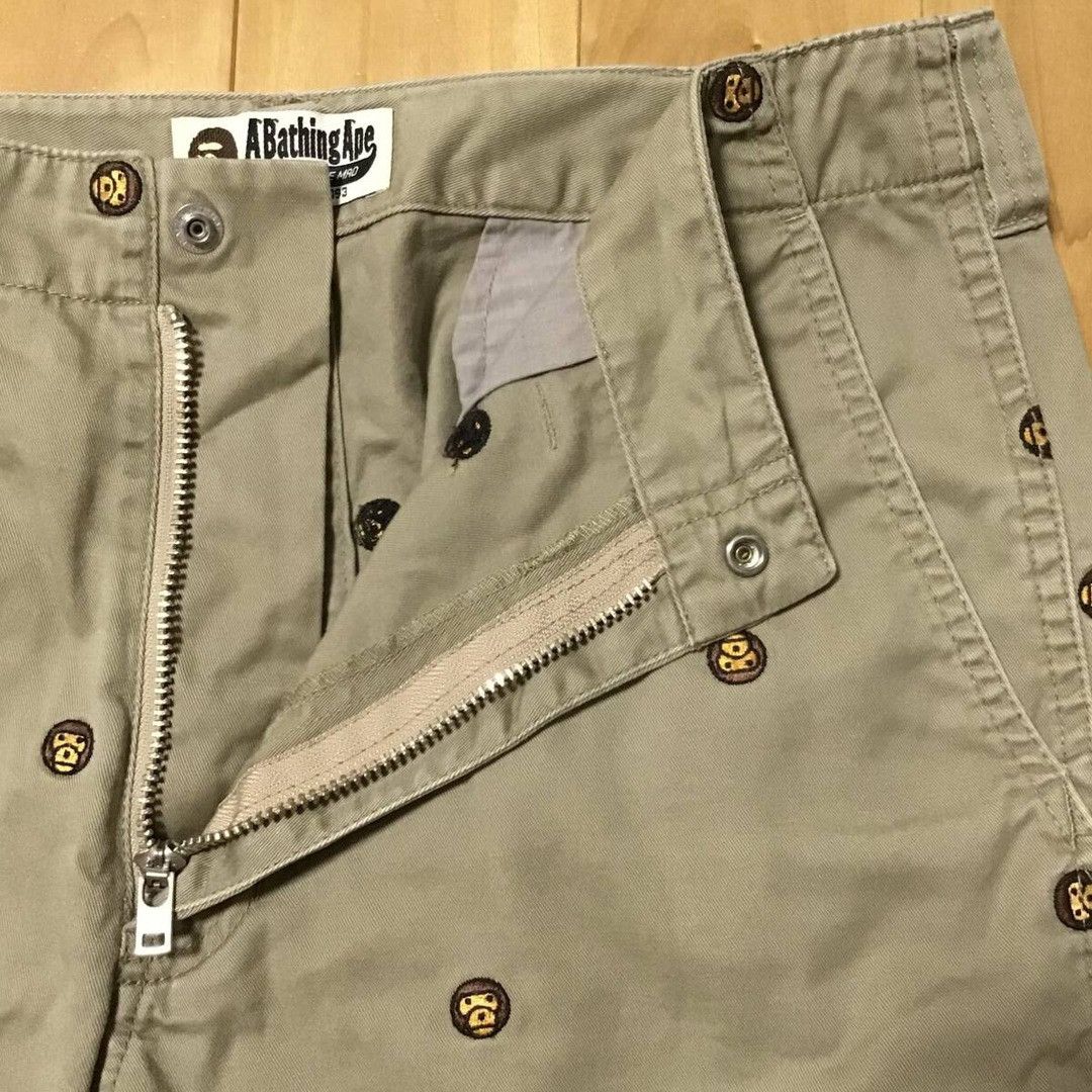 Bape BAPE Milo Face Embroidered Shorts a bathing ape NIGO ★size S Size US 30 / EU 46 - 7 Thumbnail