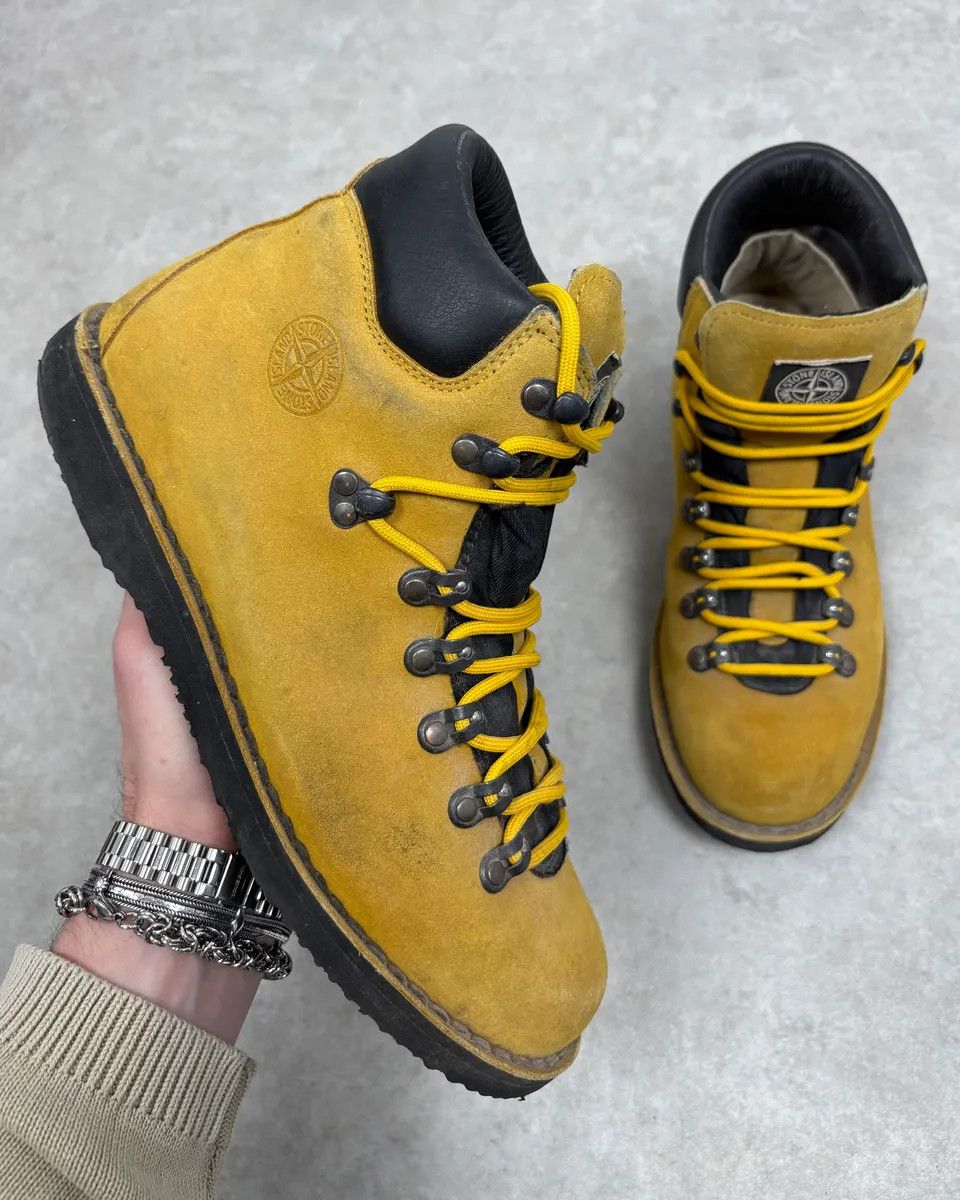 Stone Island Stone Island Yellow Suede Leather Boots Size US 9 / EU 42 - 1 Thumbnail