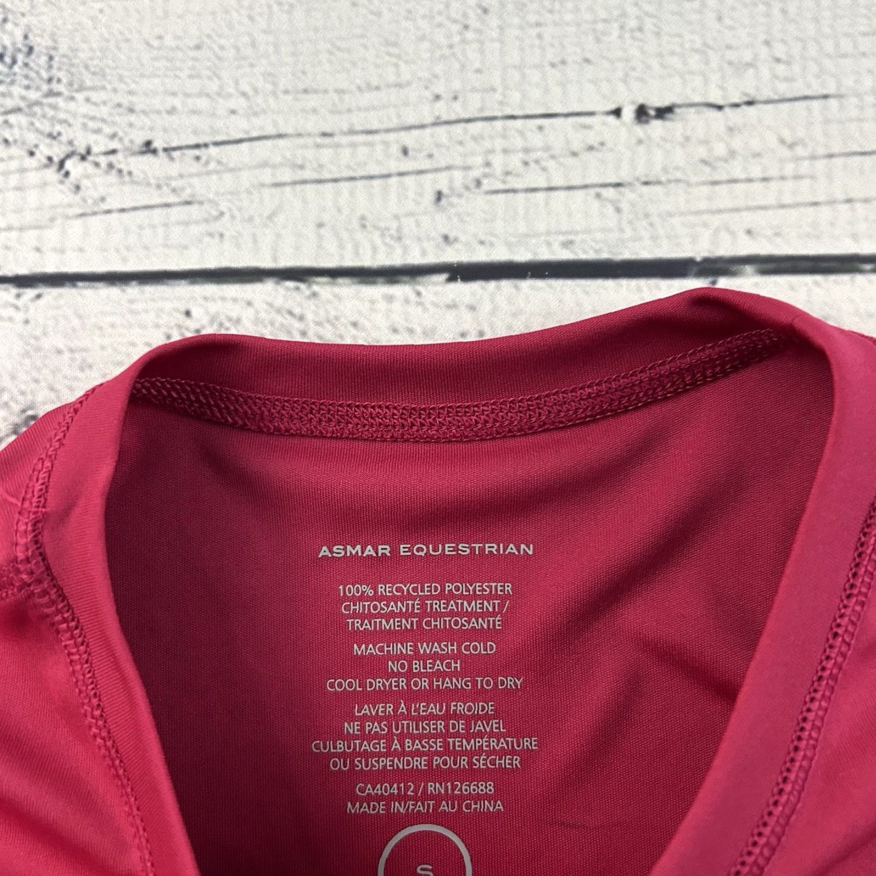 Pinko Asmar Equestrian Long Sleeve T-Shirt Women S Pink Polyester Recycled Size S / US 4 / IT 40 - 3 Thumbnail