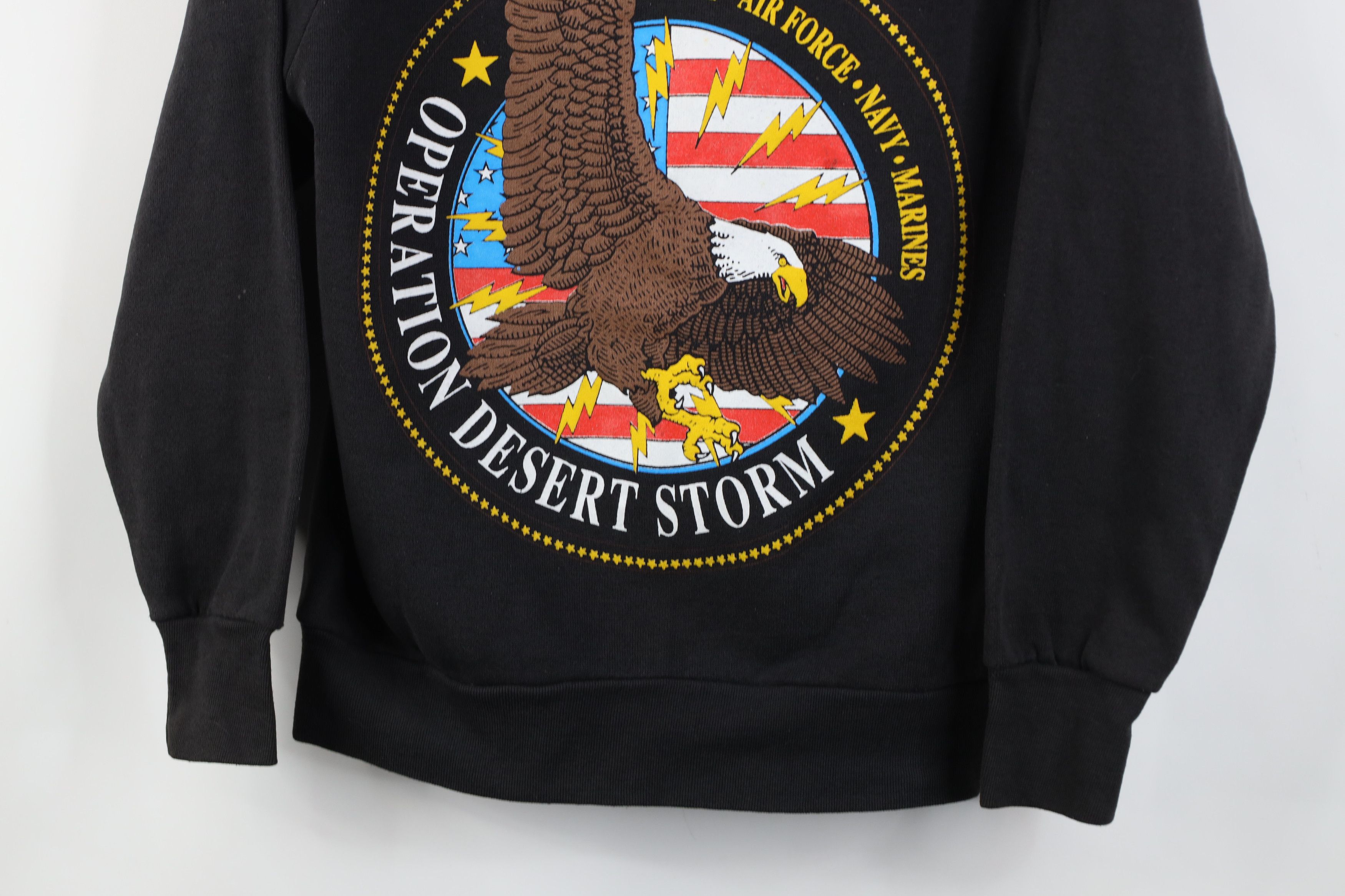 Vintage Vintage 90s Military Operation Storm Crewneck Sweatshirt Size S / US 4 / IT 40 - 3 Thumbnail