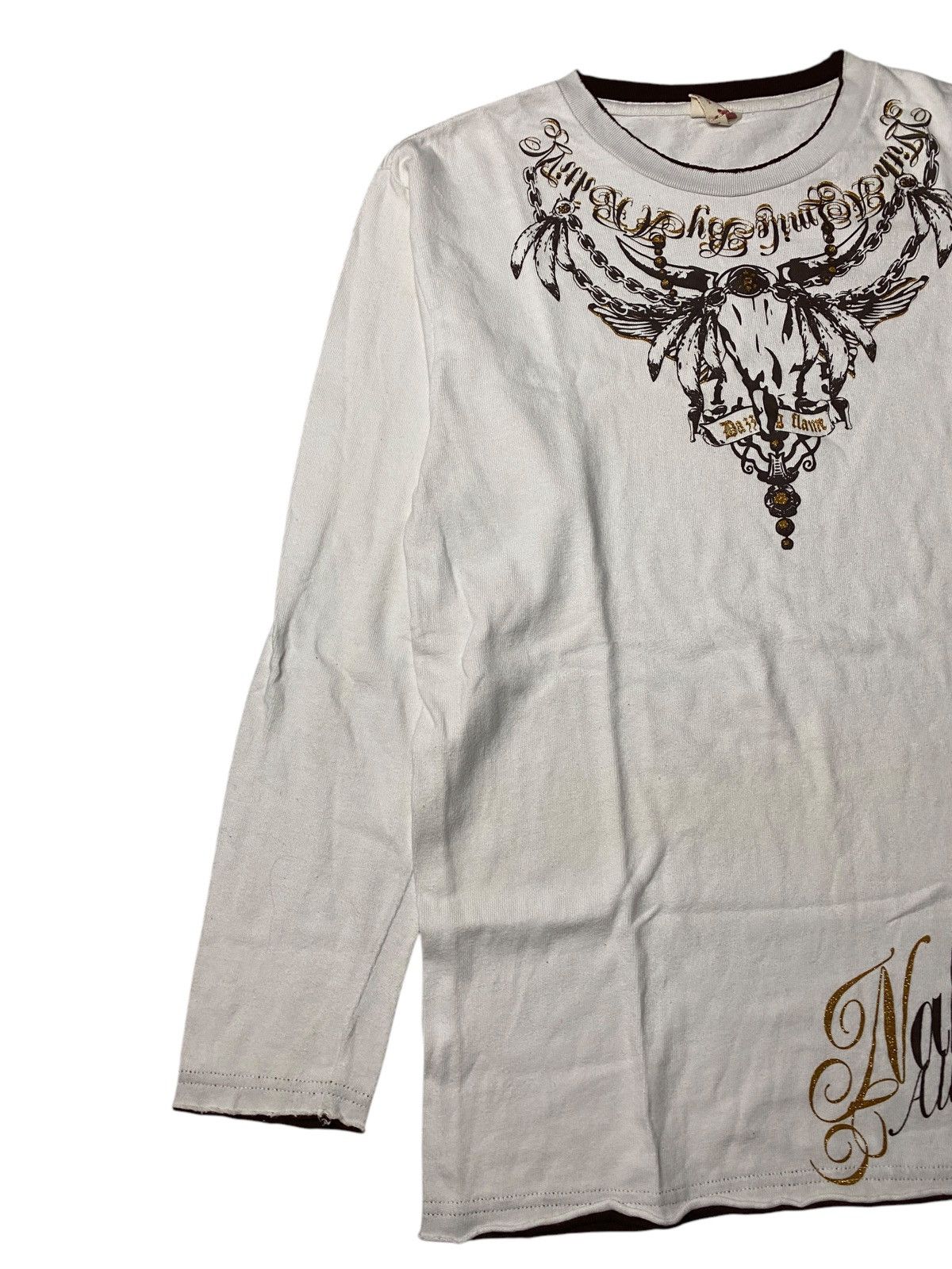If Six Was Nine 2000's Oblo Design Ethnic Tribal Necklace Longsleeve Size US S / EU 44-46 / 1 - 7 Thumbnail