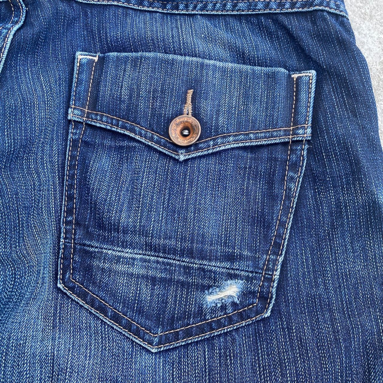 If Six Was Nine Vintage Back Number Black Label Distressed Denim Size US 32 / EU 48 - 14 Thumbnail