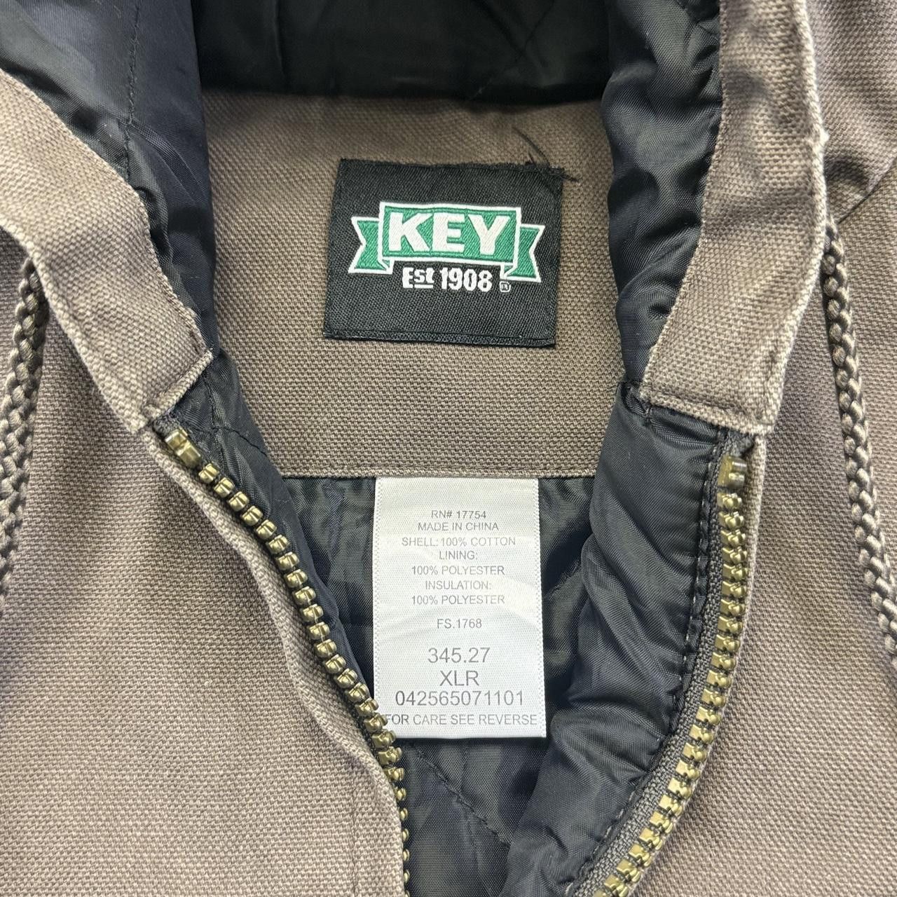 Key Quilted Lined Hooded Jacket in Brown, Men's (Size Xl) — image 3 of 6