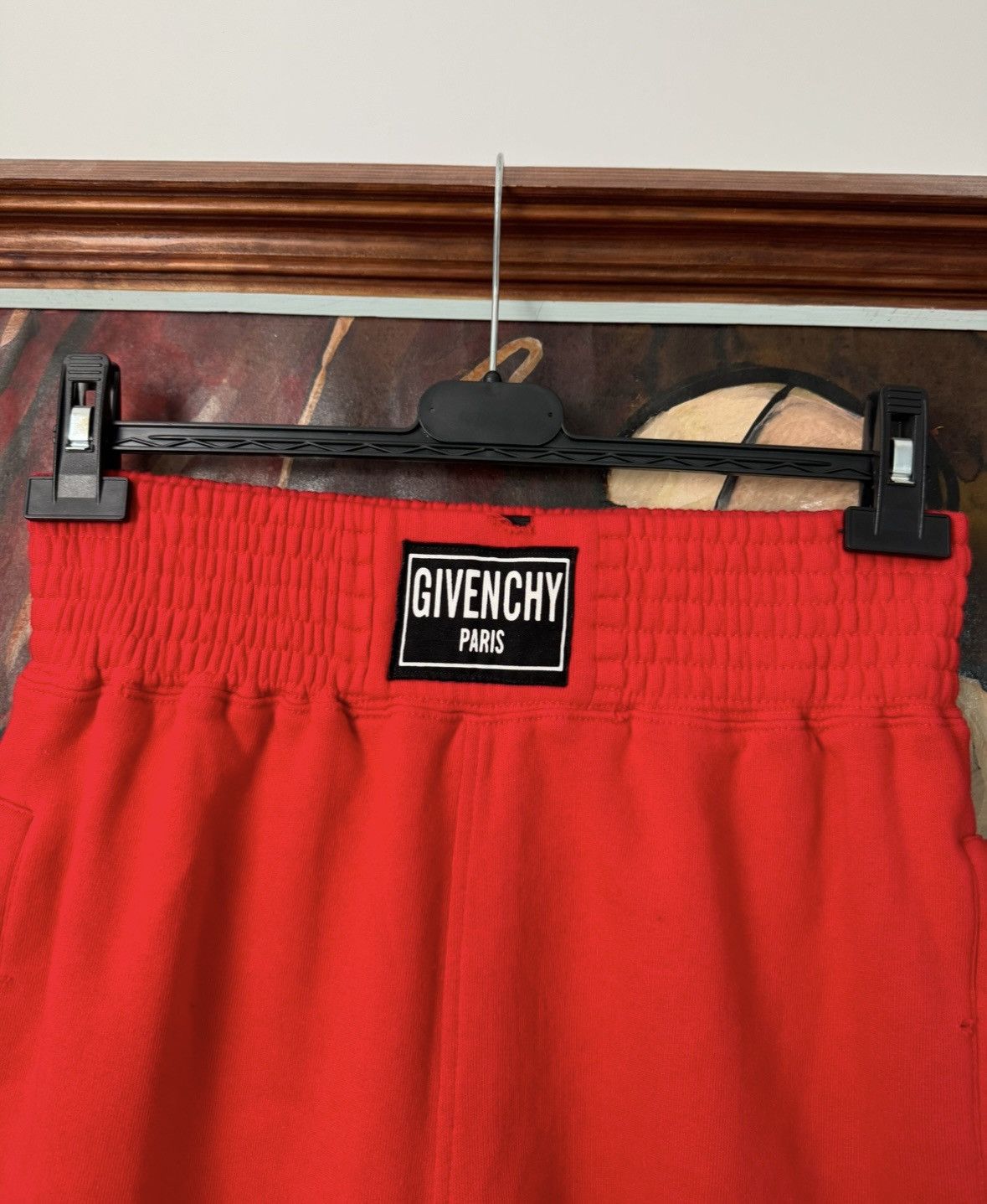 Givenchy Givenchy Distressed Shorts Joggers Big Logo Designer Rare Size US 31 - 2 Thumbnail