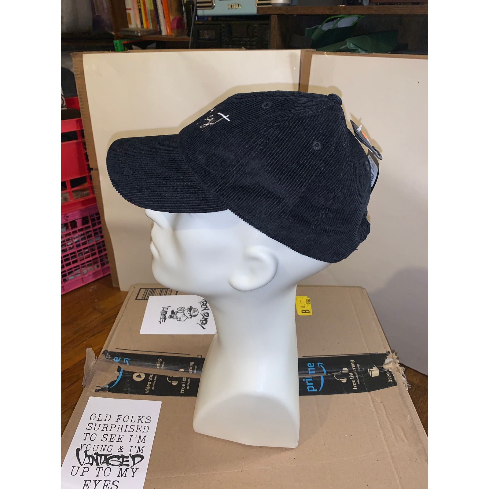 Other Manifest Corduroy Hat Black Adjustable NWT Deadstock Size ONE SIZE - 5 Thumbnail