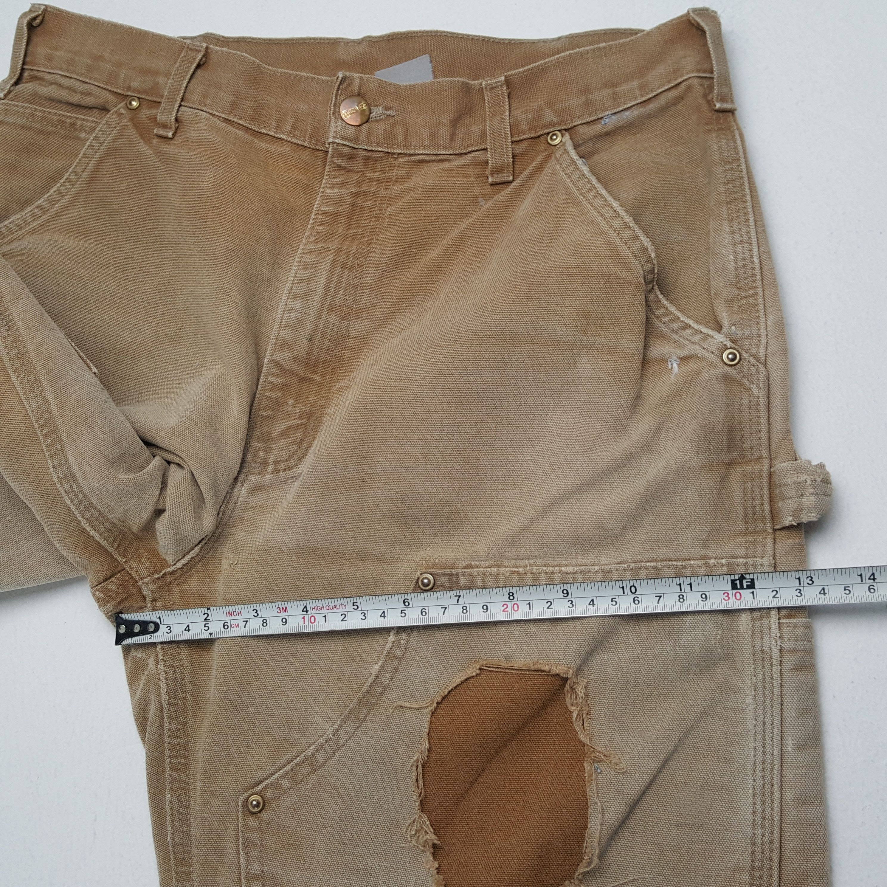 Carhartt × Vintage CARHARTT Workwear Style Carpenter Pants Distressed Size US 32 / EU 48 - 9 Thumbnail