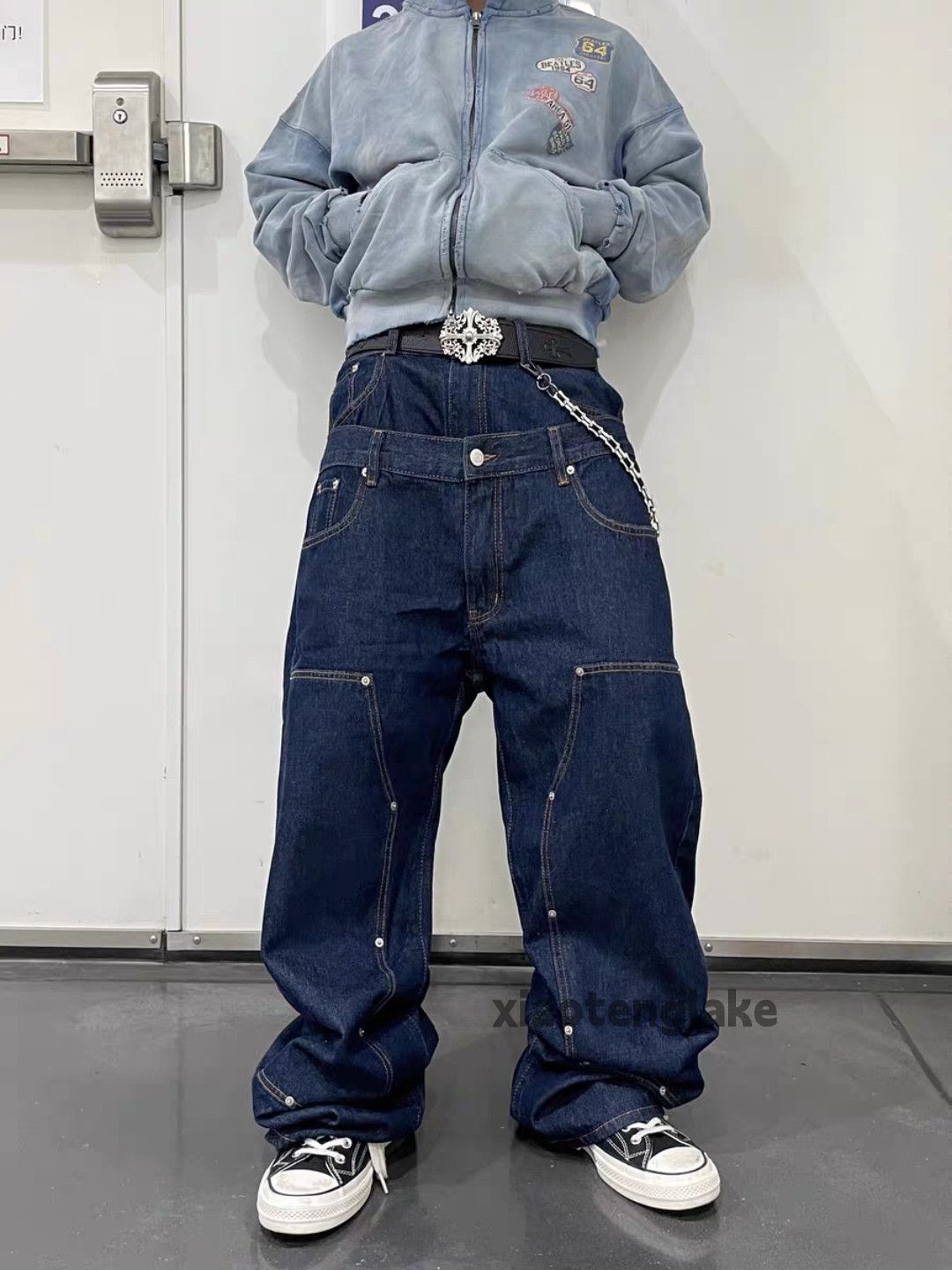 Jean zx vintage wide Leg loose baggy carpenter cargo jeans Size US 30 / EU 46 - 3 Thumbnail