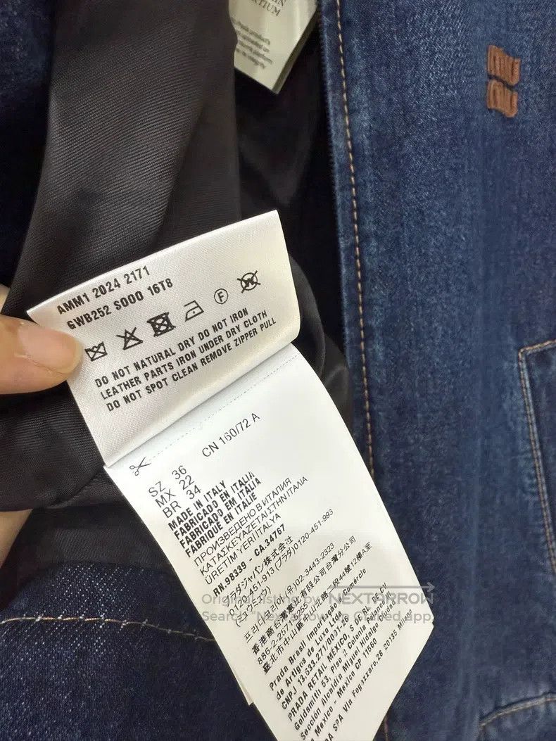 Miu Miu Miu Miu 36 Denim denim jacket Size S / US 4 / IT 40 - 4 Thumbnail