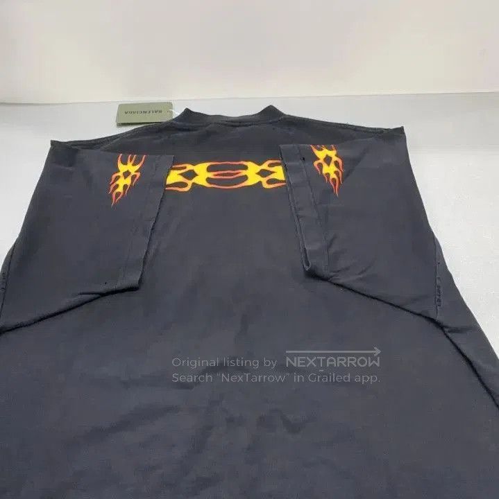 Balenciaga Balenciaga Flame Logo Casual Black T. Size US M / EU 48-50 / 2 - 5 Thumbnail
