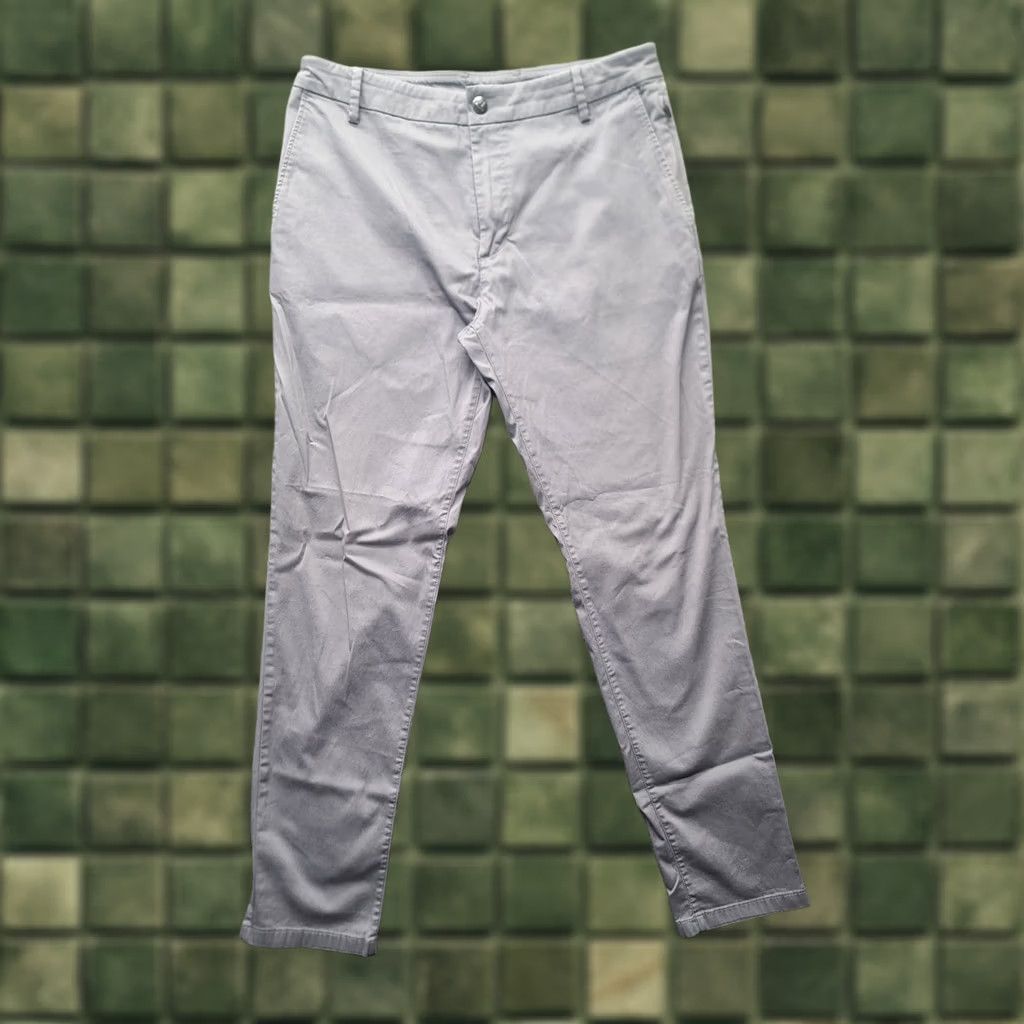 Vintage Birddogs Pants Mens 32x32 Regular Fit Performance Stretch Knit Flat Front Khakis Gray Size US 32 / EU 48 - 1 Thumbnail