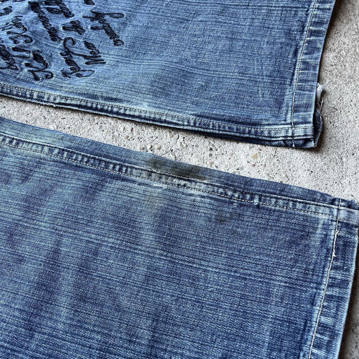 Karl Kani × Vintage Karl Kani 32x34 Vintage Y2K Big Logo Baggy Rap Denim Jeans Size US 32 / EU 48 - 10 Thumbnail