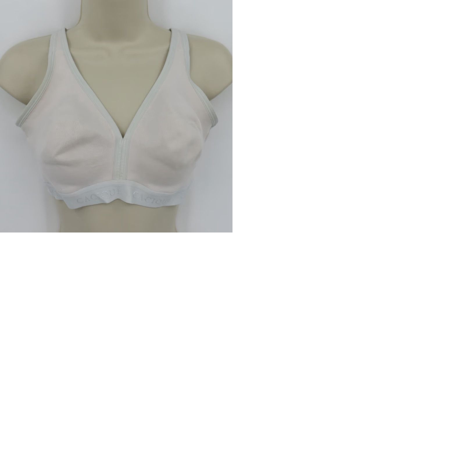 Vintage Cacique Bra Women's 40C Gray Wireless Unlined Full Coverage Cotton Blend T-Shirt Style XL? Wait Size ONE SIZE - 10 Thumbnail