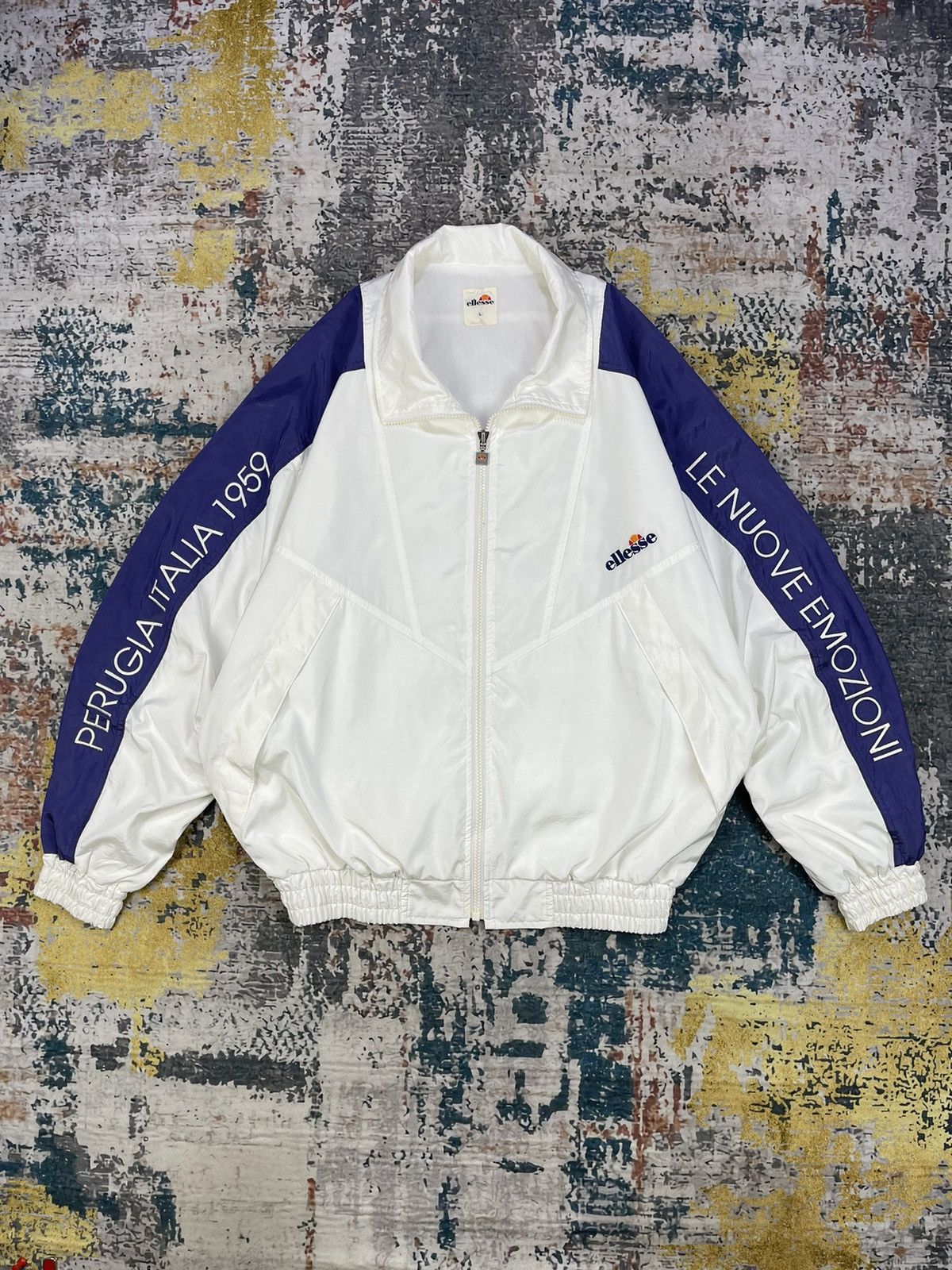 Ellesse Vintage Sportswear Ellesse Perugia 1959 Nylon Windbreaker Size US L / EU 52-54 / 3 - 1 Thumbnail