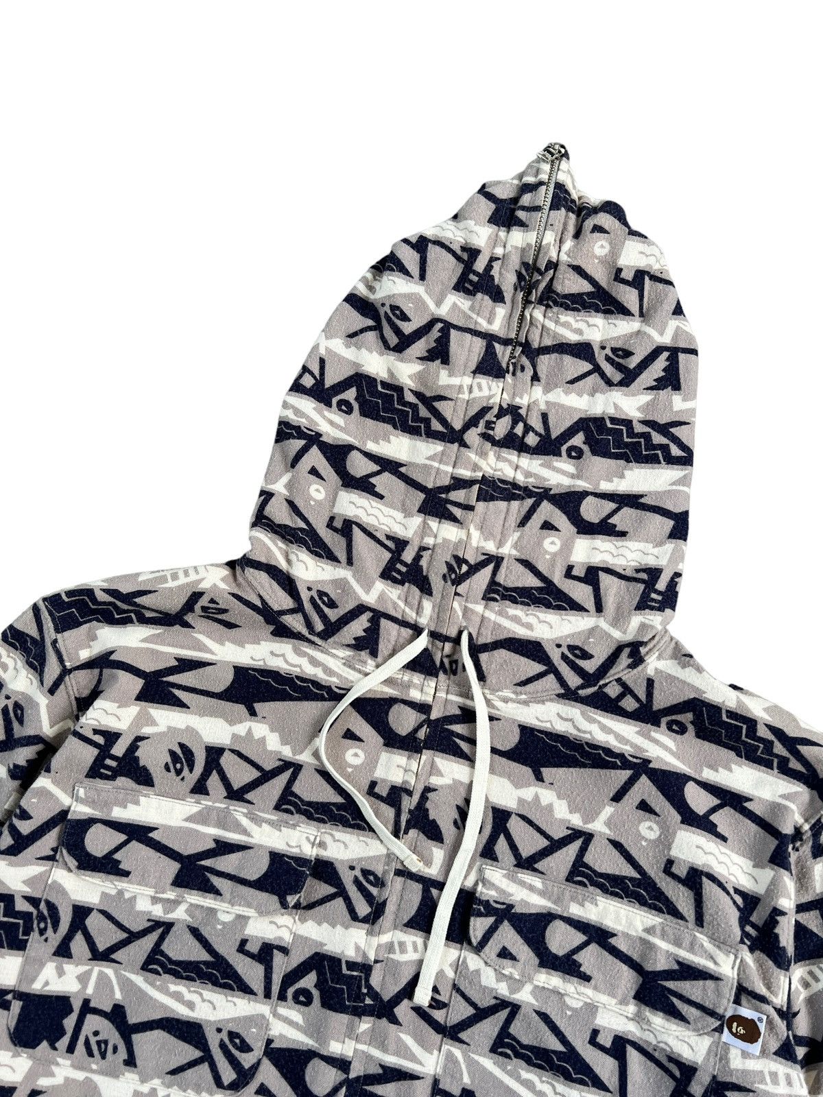 Bape Bape Navajo Tribal Pattern Full Zip Hoodie Size US L / EU 52-54 / 3 - 4 Thumbnail