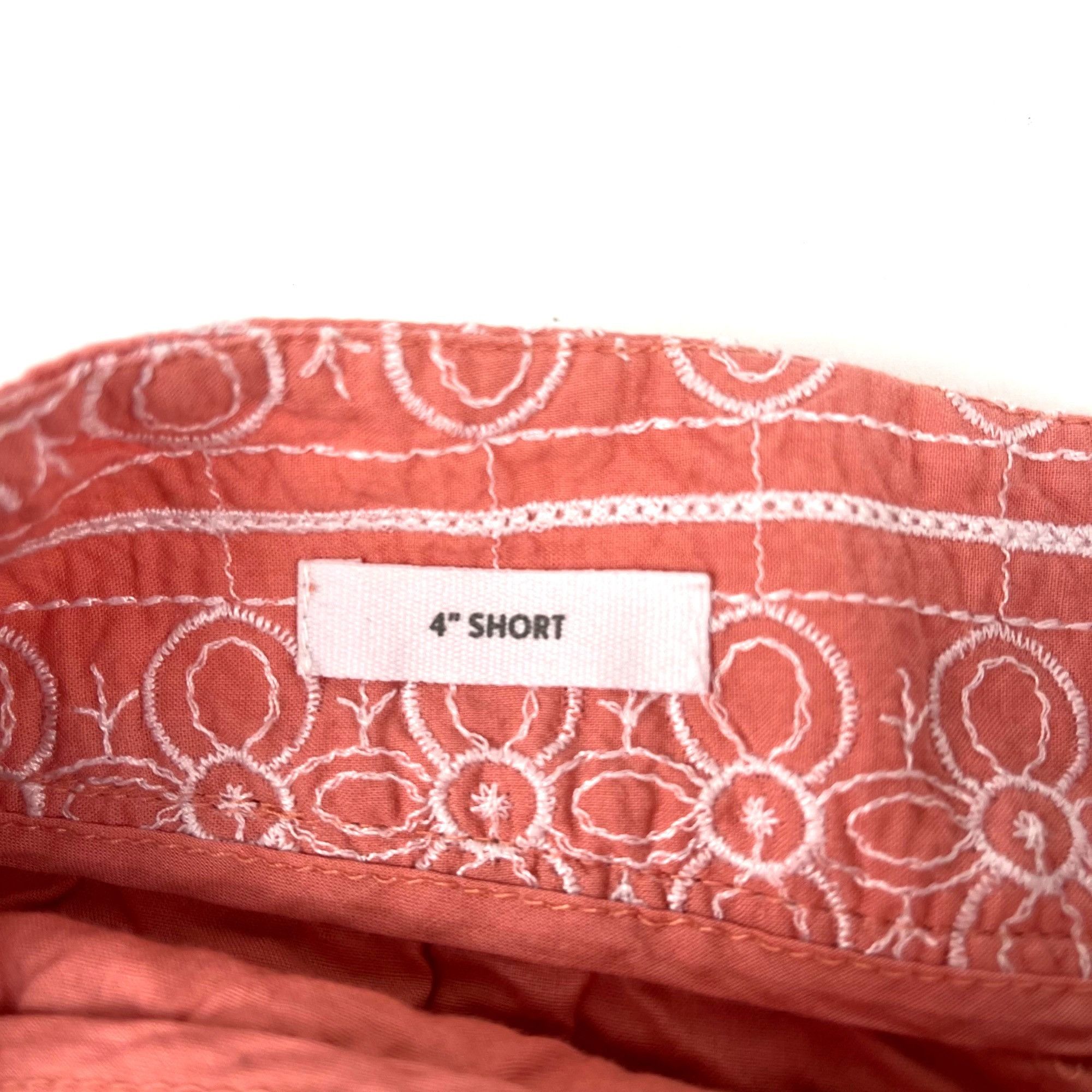 Loft LOFT Outlet 4" Shorts Pink Embroidered Casual Summer Size 4 Size 31" - 3 Thumbnail