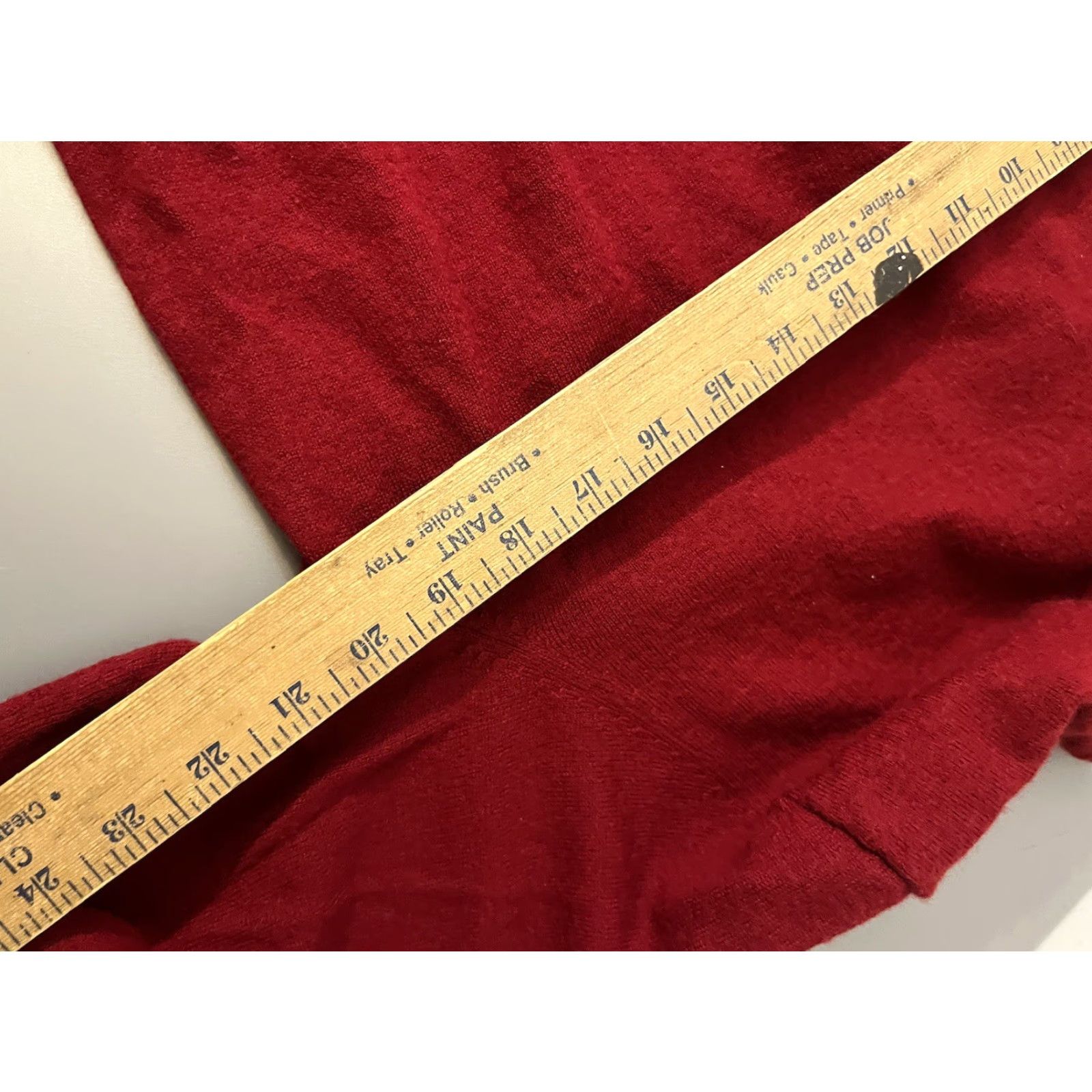 Club Room Club Room Mens Large V Neck Sweater Red Merino Wool Acrylic Size US L / EU 52-54 / 3 - 5 Thumbnail
