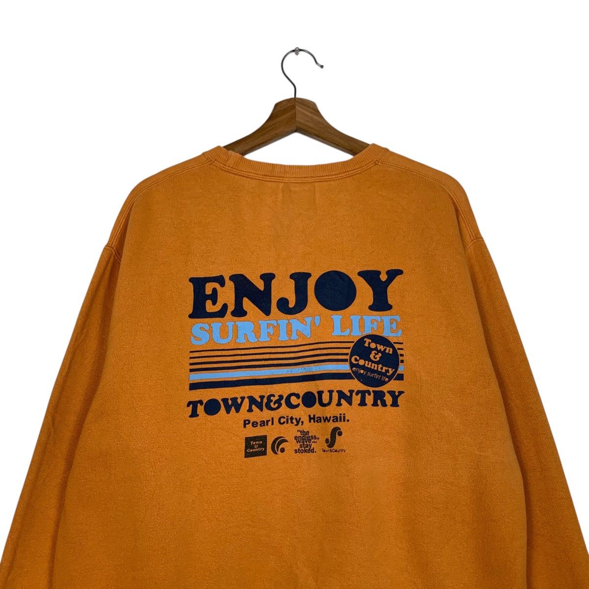 Japanese Brand TOWN & COUNTRY Enjoy Surfin Life Sweatshirt #2394-C107 Size US M / EU 48-50 / 2 - 2 Thumbnail