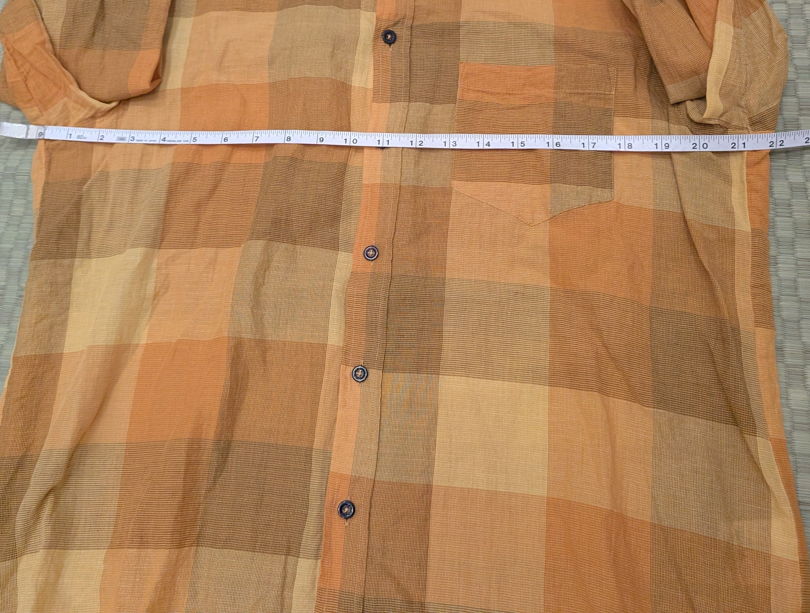 HANSEN Garments Hansen Garments Jesper Chequered Shirt Cotton/Ramie/Linen Size US XL / EU 56 / 4 - 5 Thumbnail