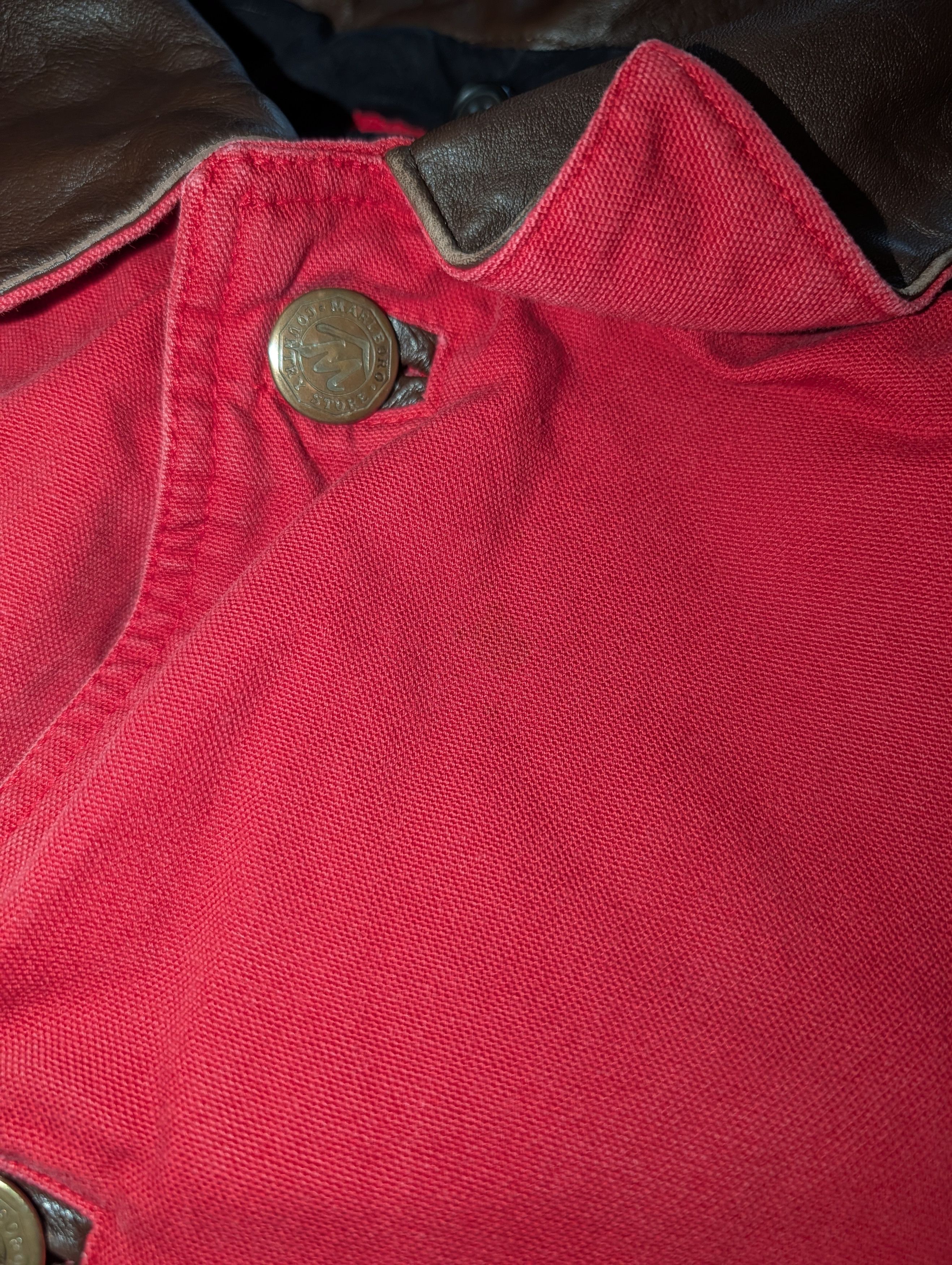 Marlboro Vintage Marlboro Country Store Leather Trim Barn Jacket Size US S / EU 44-46 / 1 - 3 Thumbnail