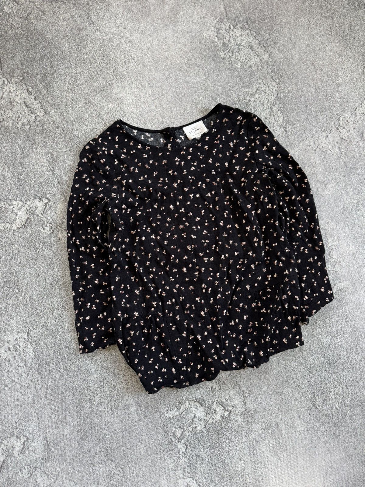 Sezane Sezane Floral Print Button Blouse Multicolor Long Sleeve Top Size XS / US 0-2 / IT 36-38 - 2 Thumbnail