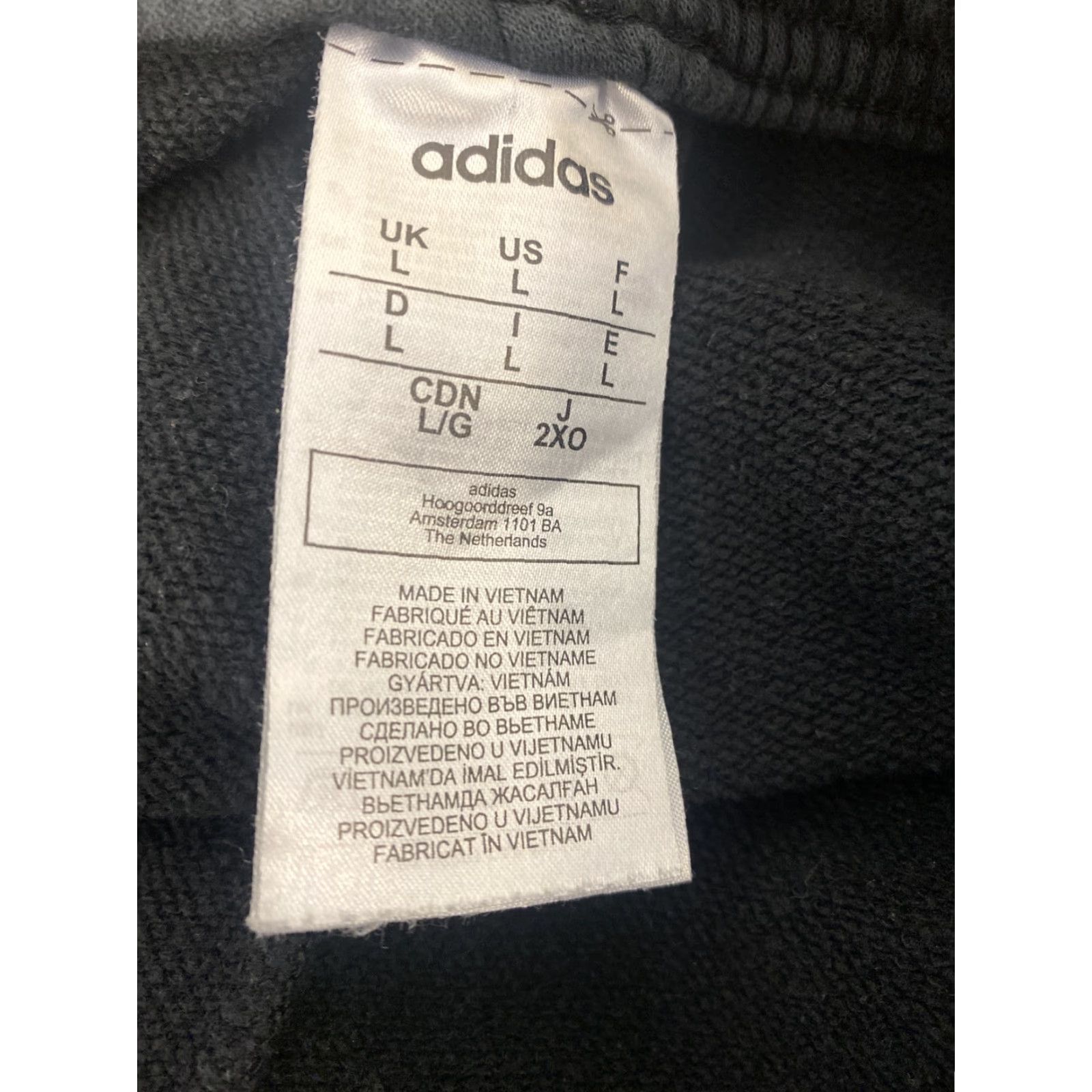 Adidas ADIDAS Men's Joggers Adult L Black Activewear Cotton/Polyester/ 103-10 Size US 33 - 7 Thumbnail