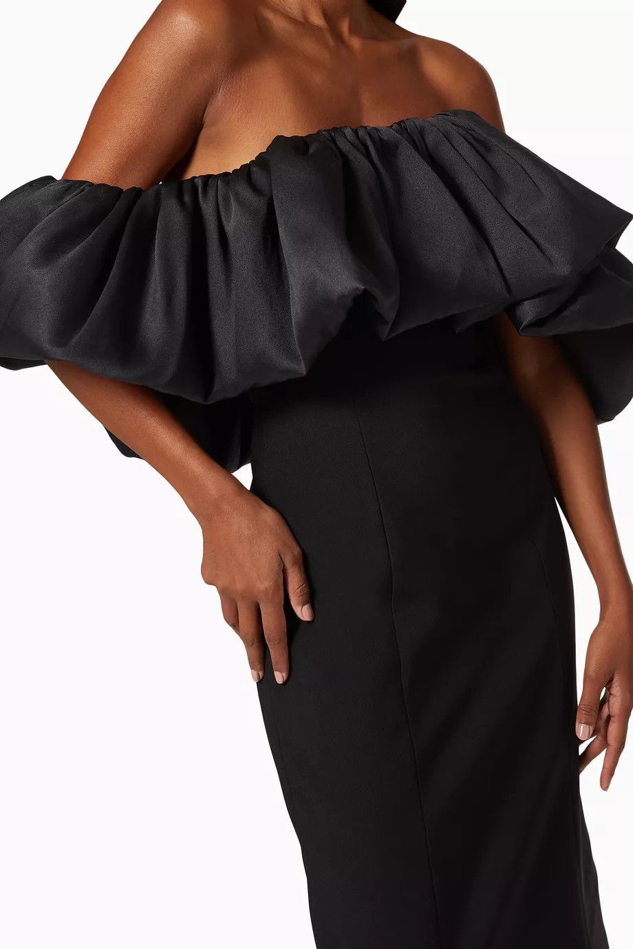 Givenchy o1y0925 Midi Dress in Black Size M / US 6-8 / IT 42-44 - 2 Thumbnail