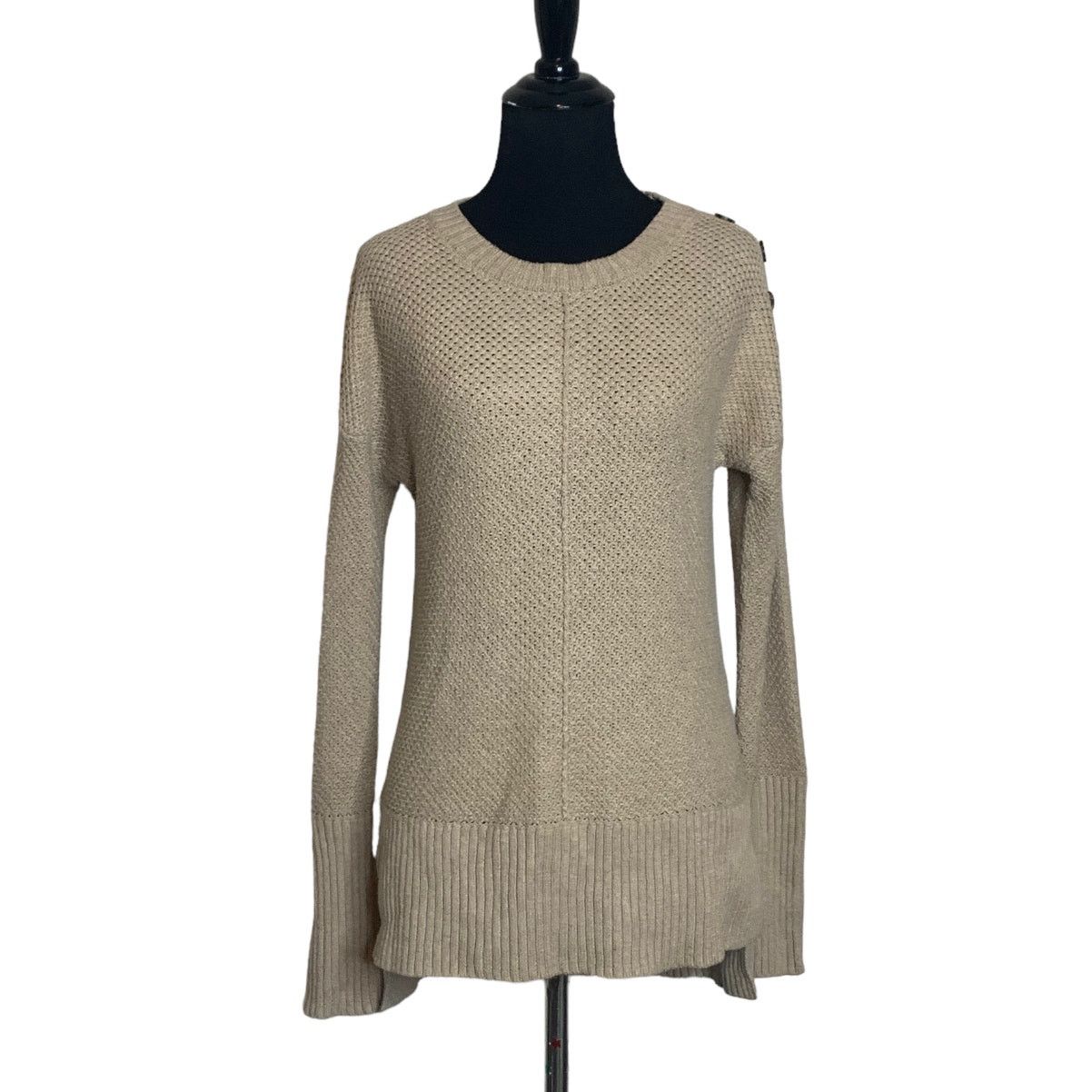 Rachel Zoe Rachel Zoe beige honey comb knit sweater size XS Size XS / US 0-2 / IT 36-38 - 1 Thumbnail