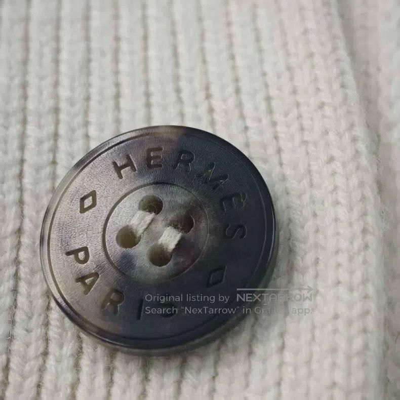 Hermes Hermes Off-white wool cardigan Size XS / US 0-2 / IT 36-38 - 7 Thumbnail