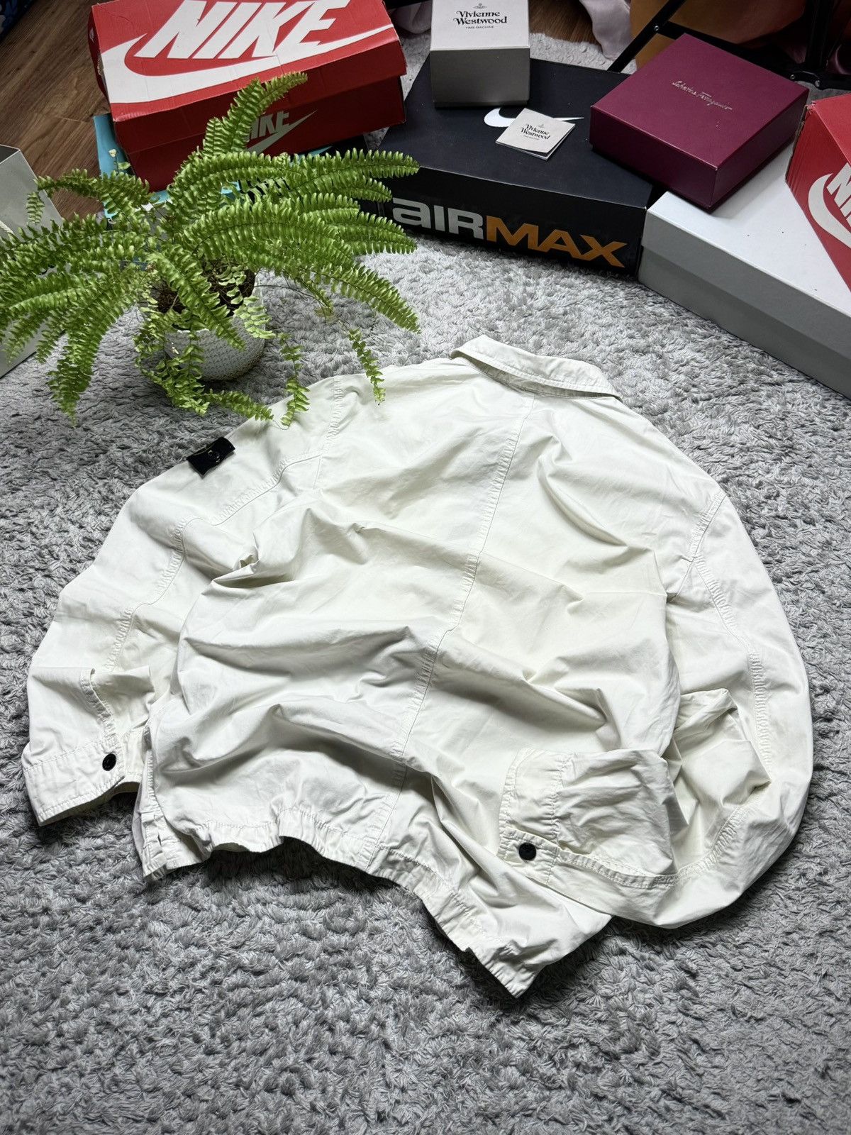 Stone Island Stone Island Jacket Over Shirt Vintage 00s Streetwear Drill Size US L / EU 52-54 / 3 - 5 Thumbnail