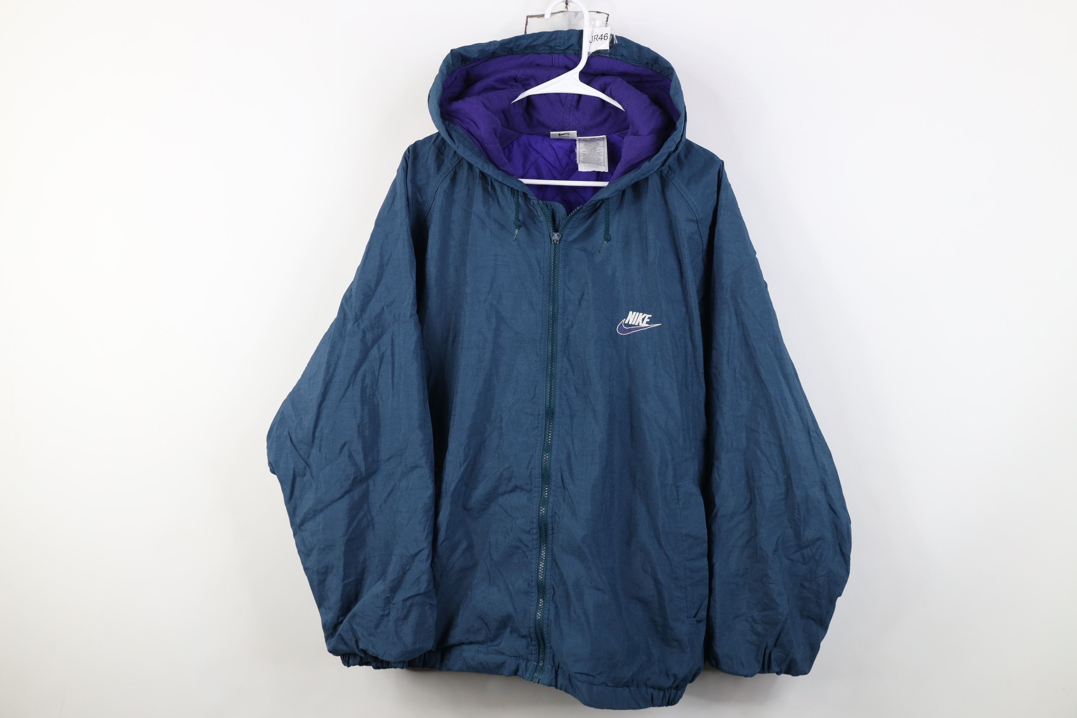 Nike Vintage 90s Nike Travis Scott Mini Swoosh Hooded Jacket Size US L / EU 52-54 / 3 - 1 Thumbnail