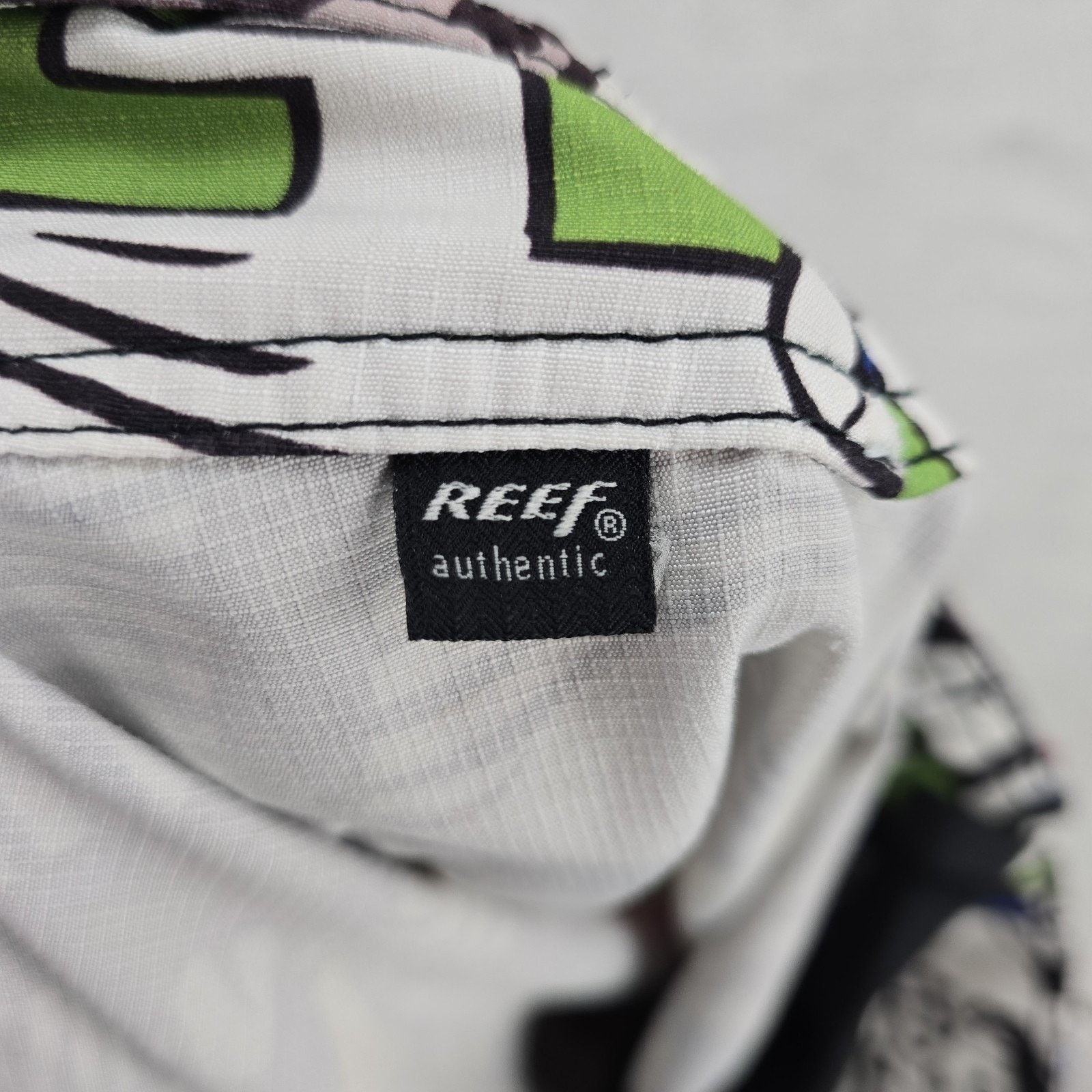 REEF Vtg Reef Board Shorts 32 AOP Had Hatter Skulls Y2K Surf Size US 32 / EU 48 - 5 Thumbnail