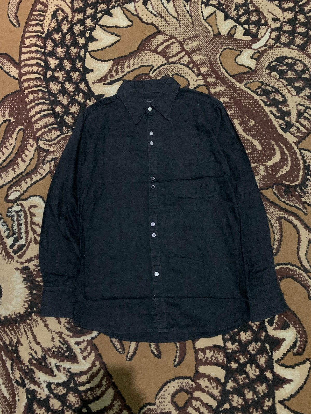 Japanese Brand Vintage 90s Omkoe All Over Print Skull Gothic Size US M / EU 48-50 / 2 - 1 Thumbnail