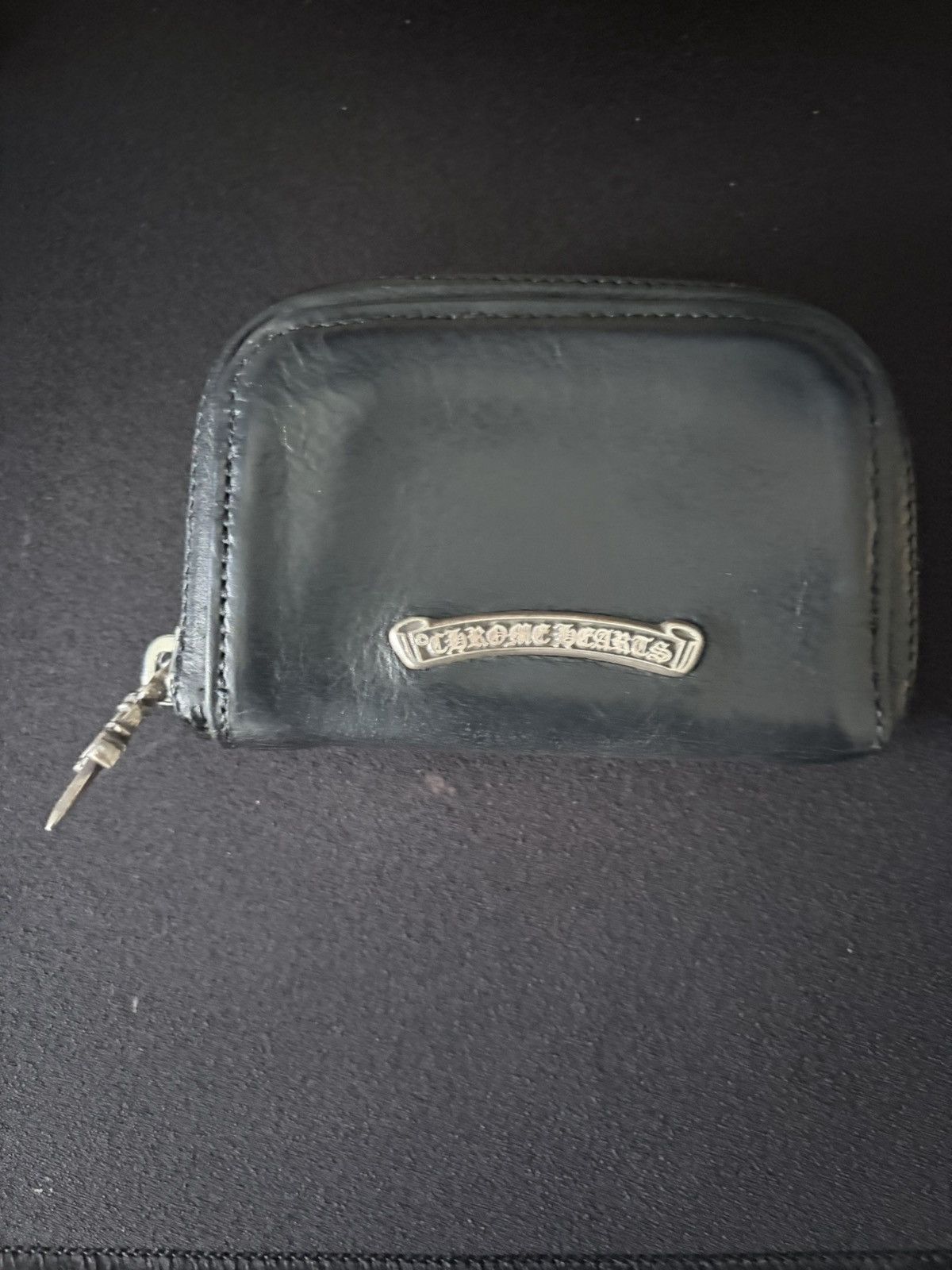 【正規品】Chrome Hearts COIN CASE ROUND ZIP Chrome Hearts CHROME HEARTS Wallet Zip Tiny Coin Case | Grailed