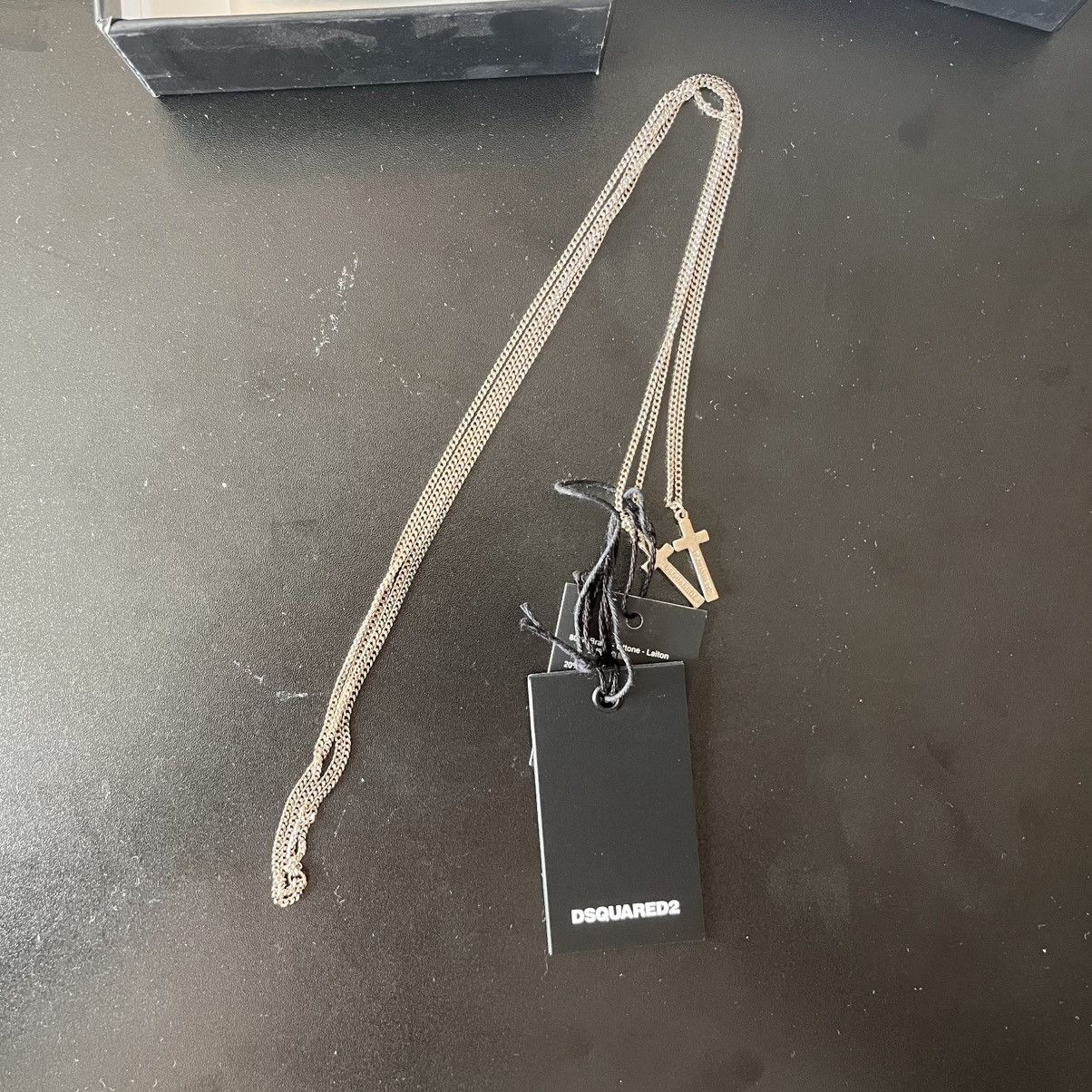 Dsquared2 DSquared2 Silver Double Jesus Cross Necklace Size ONE SIZE - 4 Thumbnail