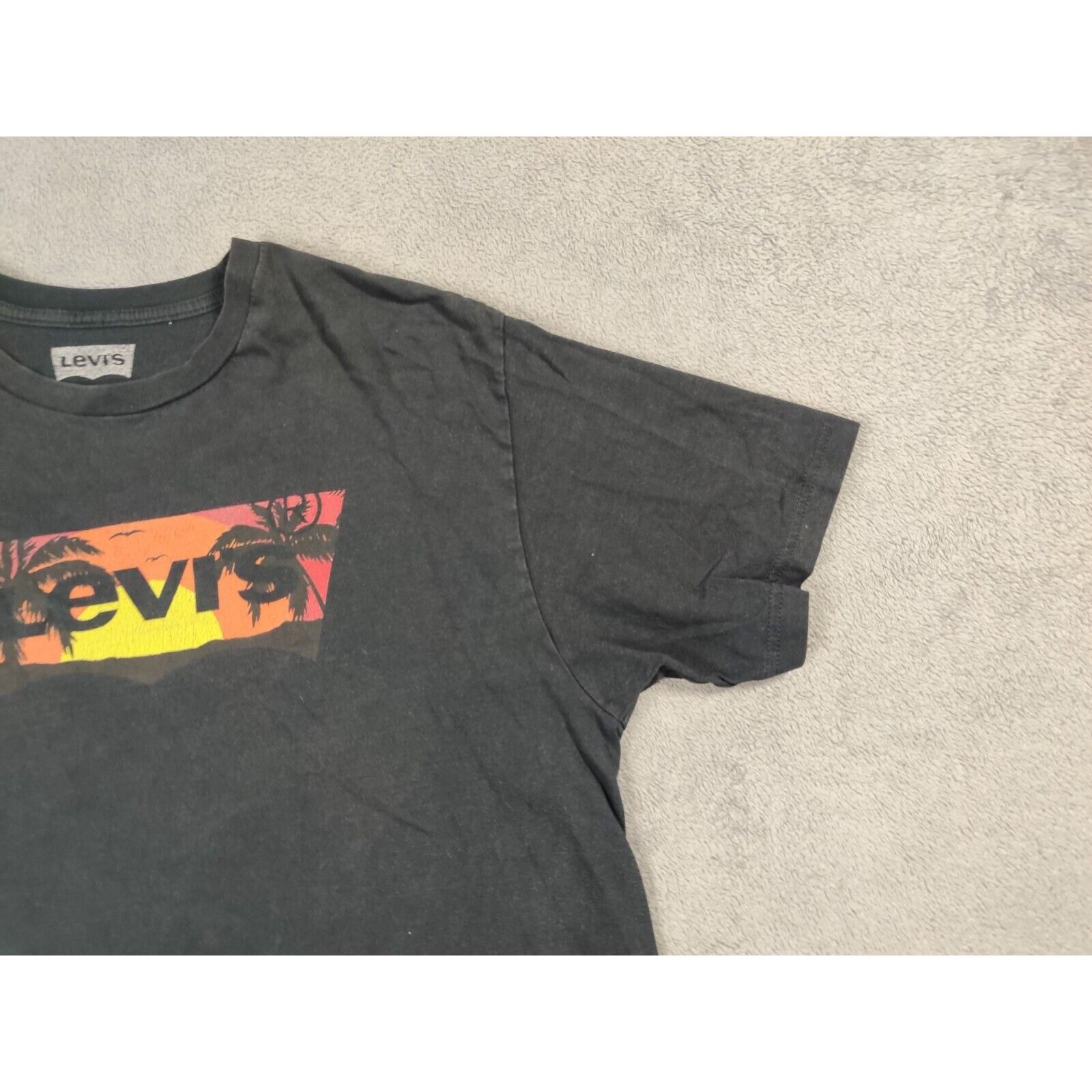Levi's Levi's Shirt Adult Mens Large Black Beach Box Logo Spell Out Size US L / EU 52-54 / 3 - 10 Thumbnail