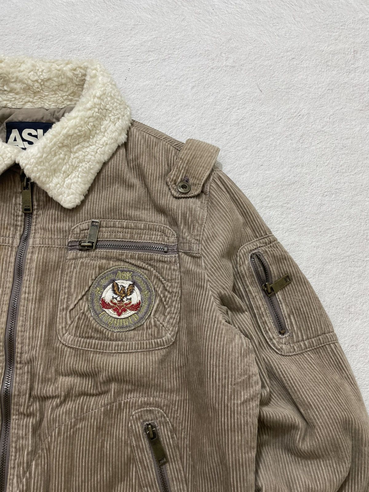 Le Grande Bleu (L.G.B.) 00s Ask Enquired Corduroy Sherpa Collar Jacket Hysteric Y2K Size US XXL / EU 58 / 5 - 3 Thumbnail
