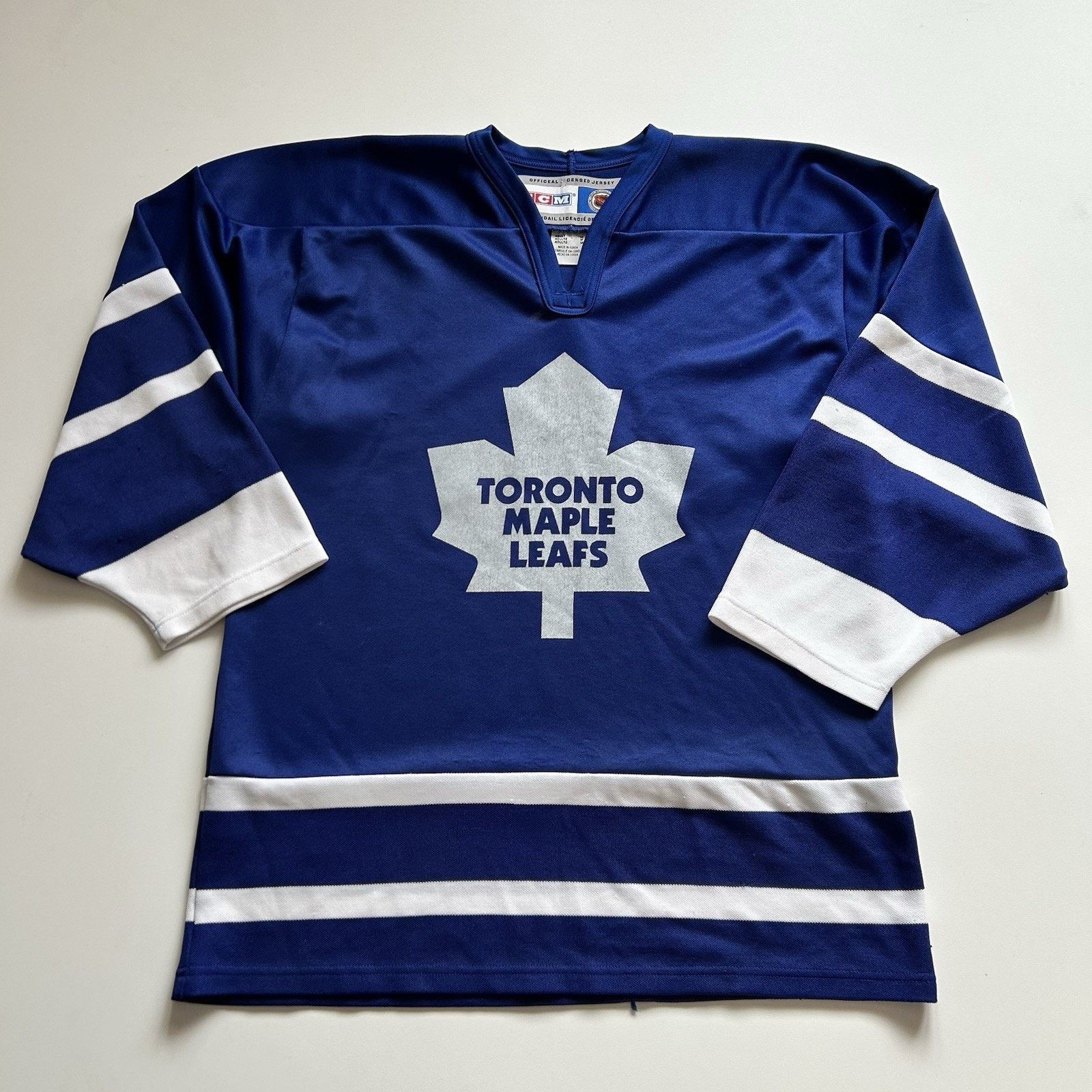 Ccm Vintage Toronto Maple Leaf CCM Hockey Jersey Medium Blue NHL Size US M / EU 48-50 / 2 - 1 Thumbnail