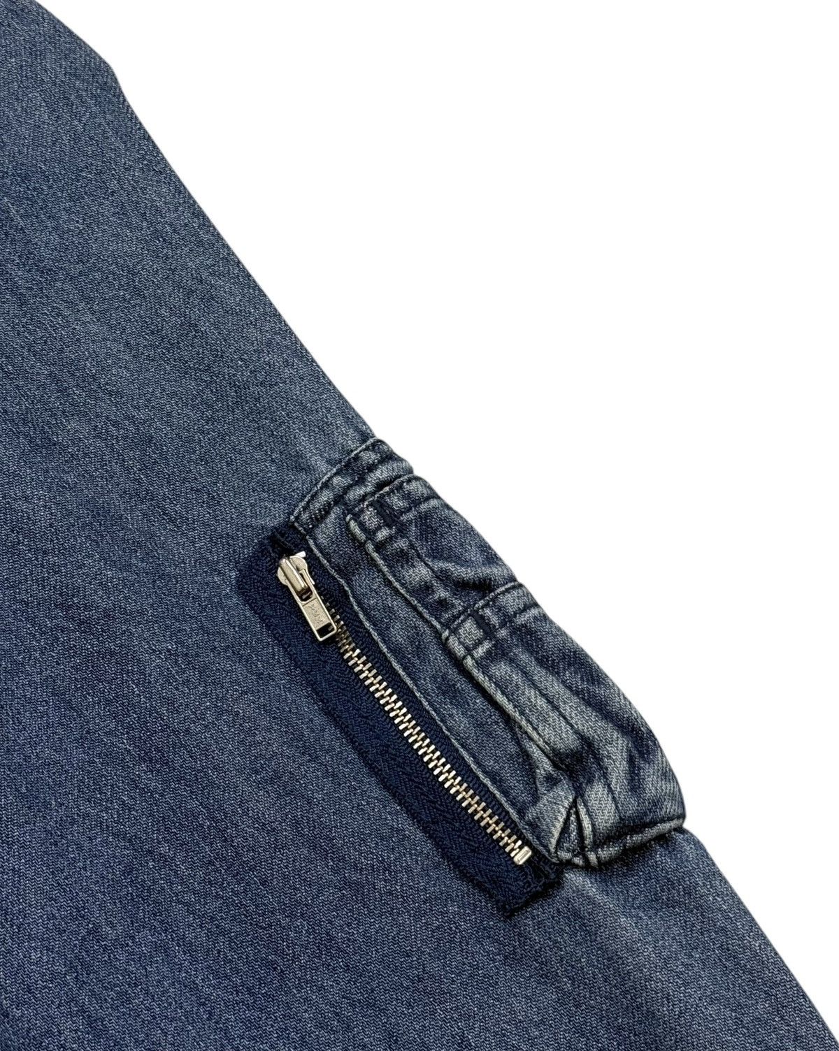 Beams Plus Vintage Beams Heart Zipper Denim Style Flight Bomber Jacket Size M / US 6-8 / IT 42-44 - 9 Thumbnail
