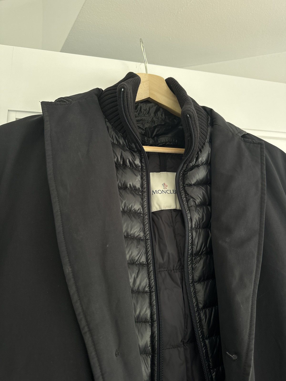 Moncler Moncler Navy Raincoat Size US M / EU 48-50 / 2 - 2 Thumbnail