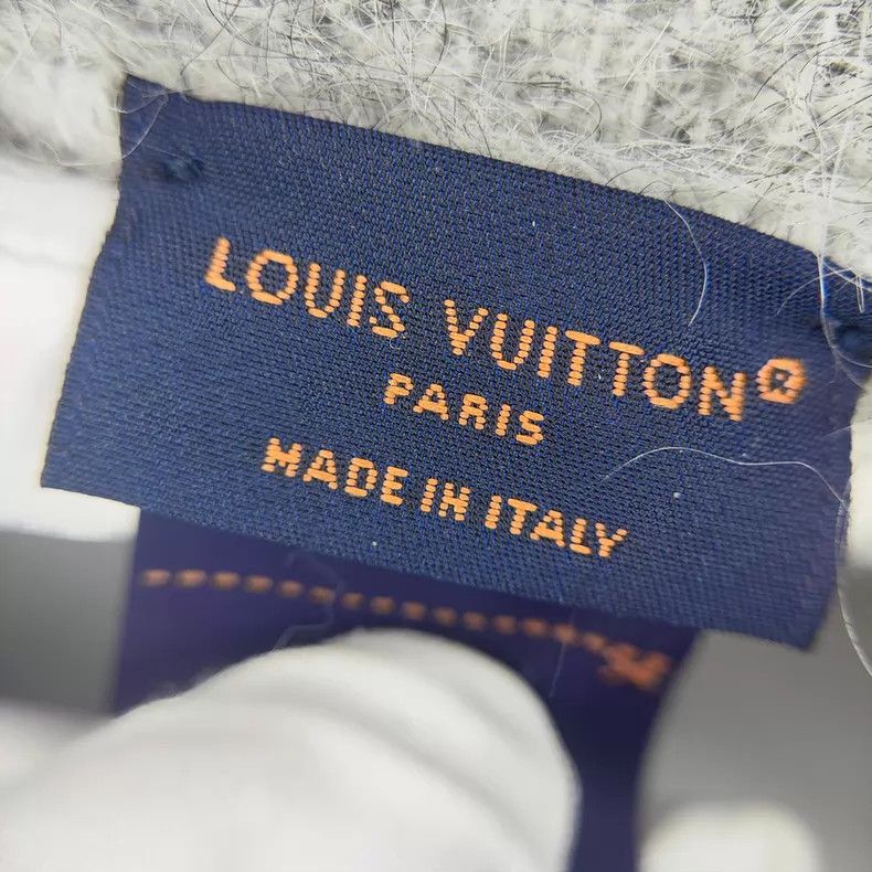 Louis Vuitton Louis Vuitton 25 SS grey embroidered woolen beret fisherma Size ONE SIZE - 3 Thumbnail