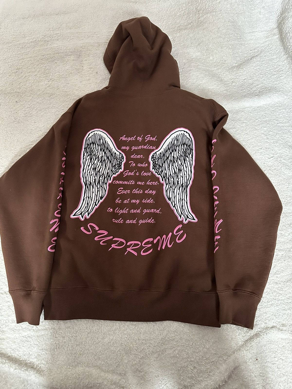 image of Supreme “Guardian” Hoodie in Brown, Men's (Size Medium)