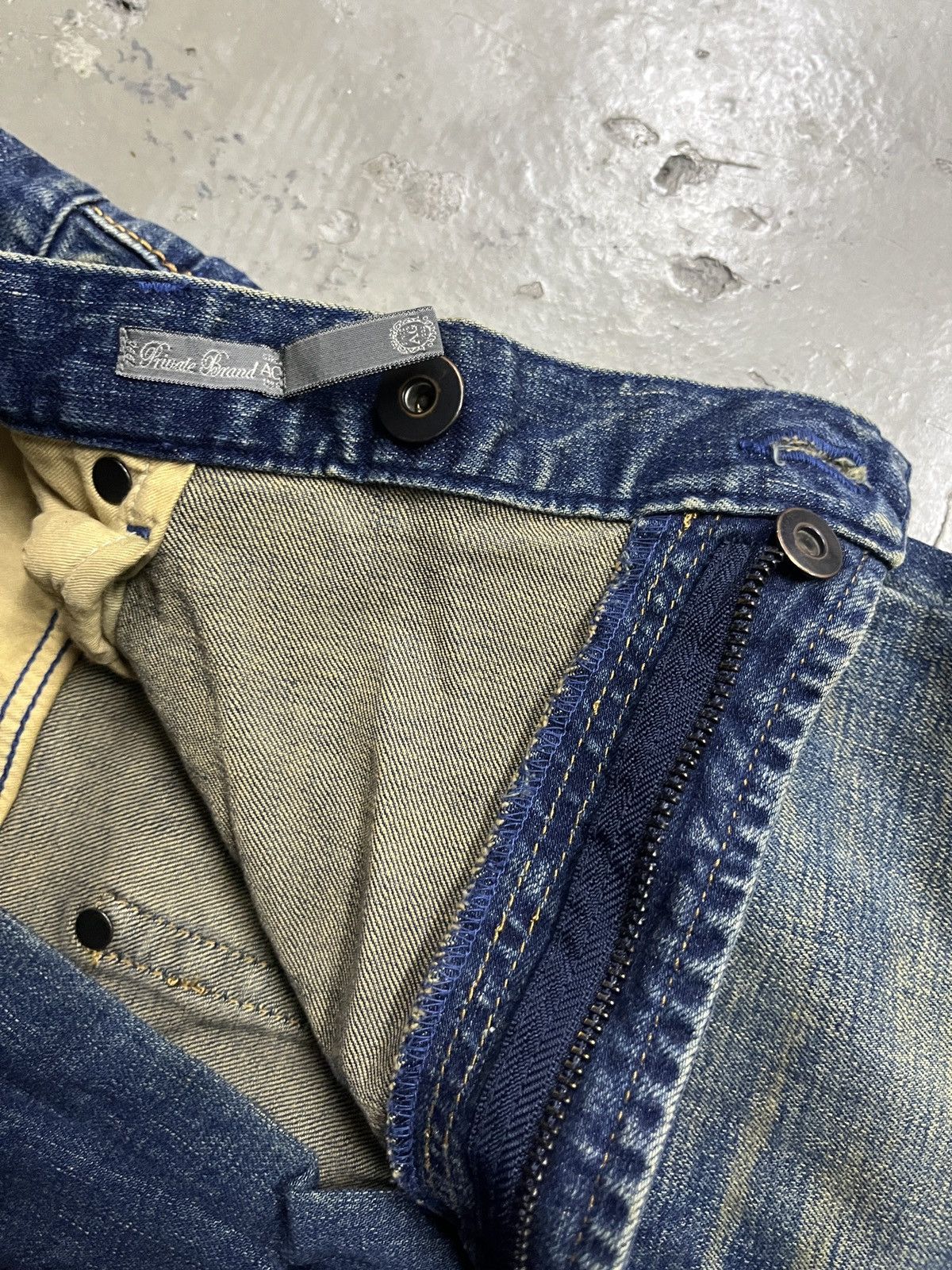 If Six Was Nine Ifsixwasnine Style Whiskered Asymmetrical Zipper Flare Pants Size US 32 / EU 48 - 12 Thumbnail