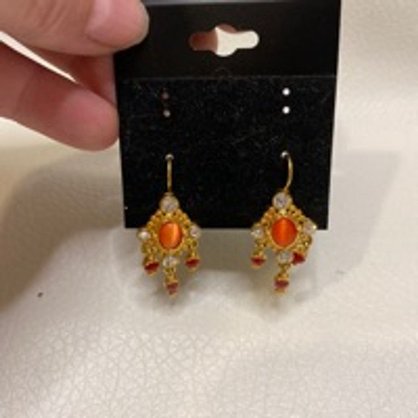 Other Vintage Boho Bollywood Glam Gold Chandelier Drop Earrings Size ONE SIZE - 2 Thumbnail