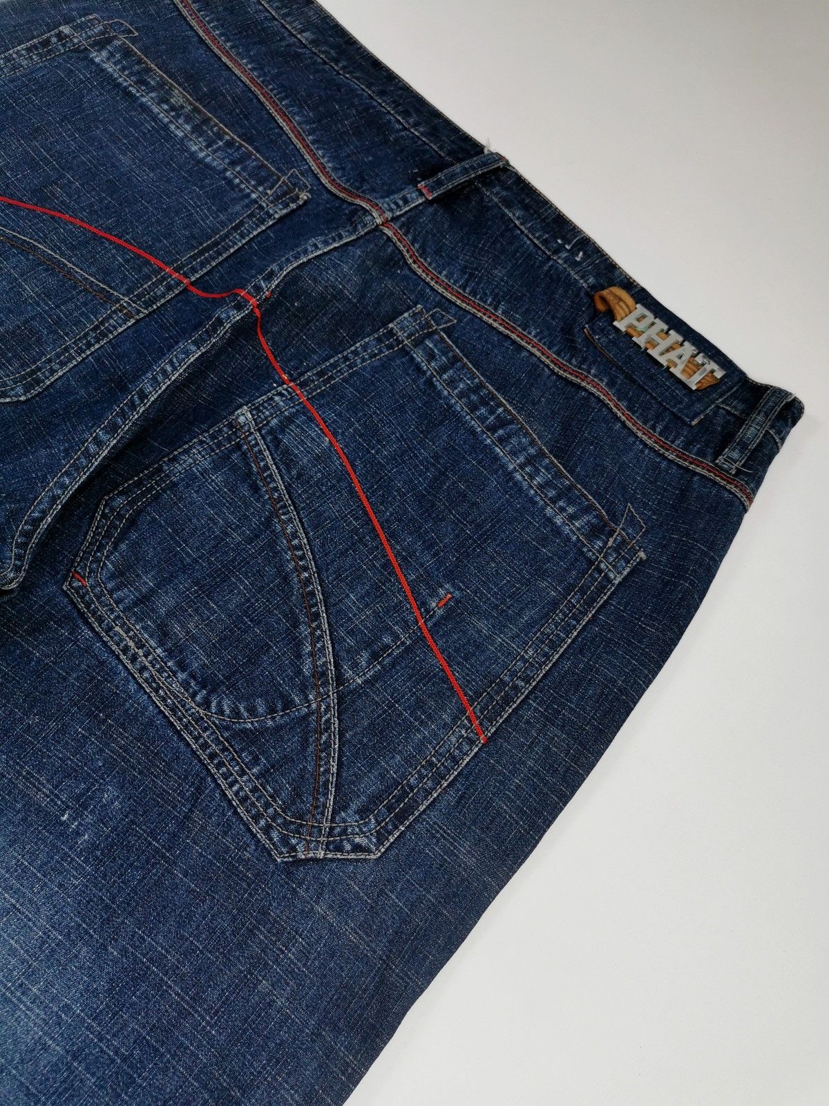 Phat Farm Baggy Vintage Phat Farm Double Knee Denim Jeans Size US 41 - 11 Thumbnail