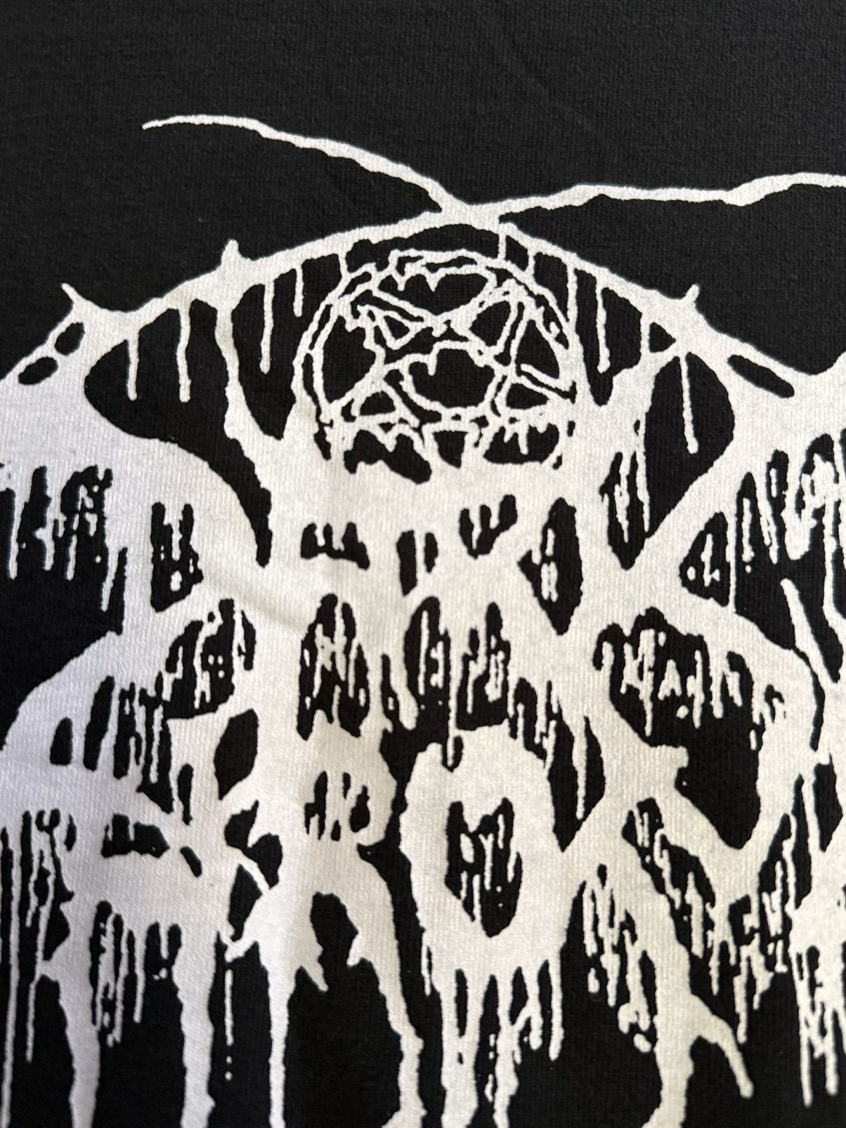 Band Tees Vintage 90s Dark Throne Black Metal Band Faded Ireland Tee Size US XL / EU 56 / 4 - 13 Thumbnail