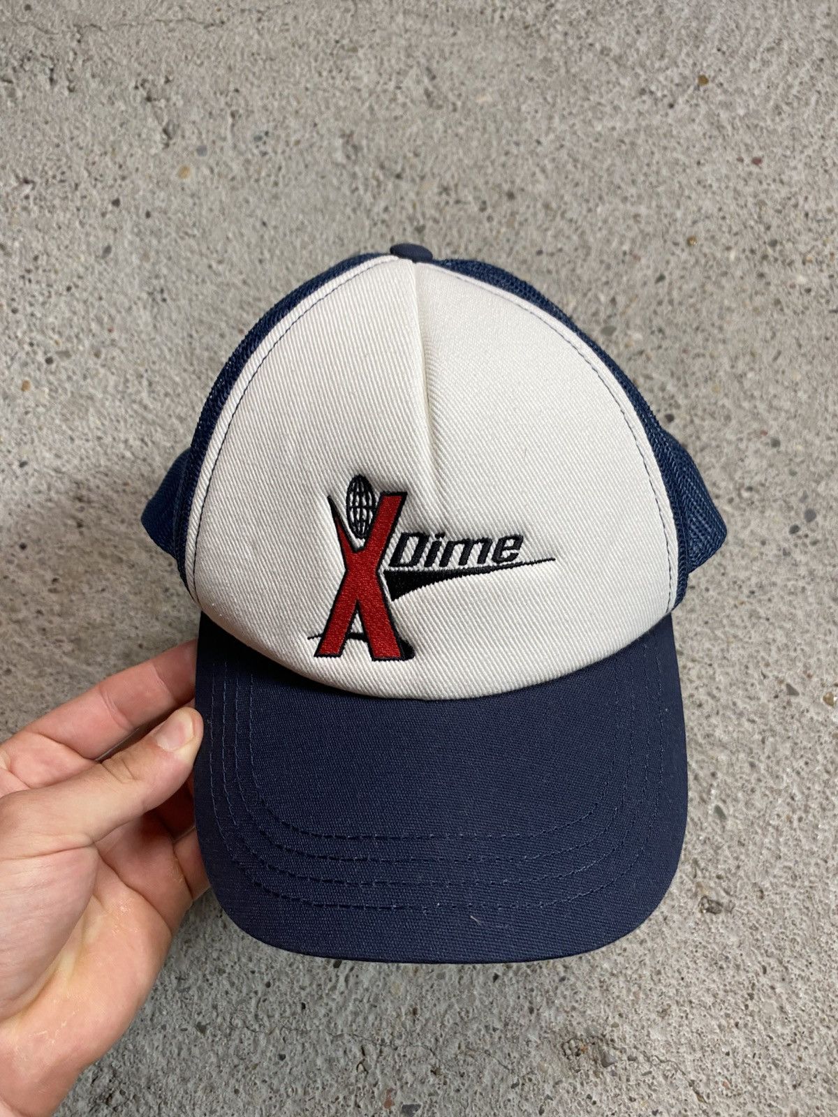 Dime Dime streetwear cap navy Stussy supreme hat Size ONE SIZE - 2 Thumbnail