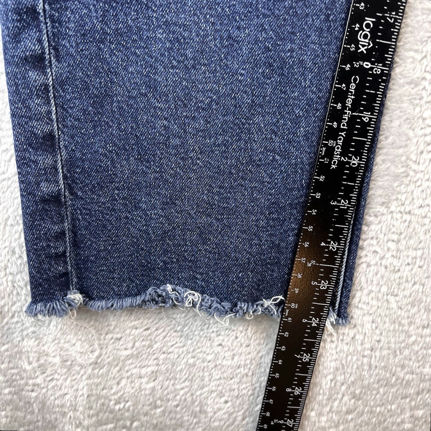 American Eagle Outfitters American Eagle Outfitters Jeans Womens 10 Short Blue Super High Rise Straight Stretch Denim Size 24" / US 00 / IT 34 - 6 Thumbnail