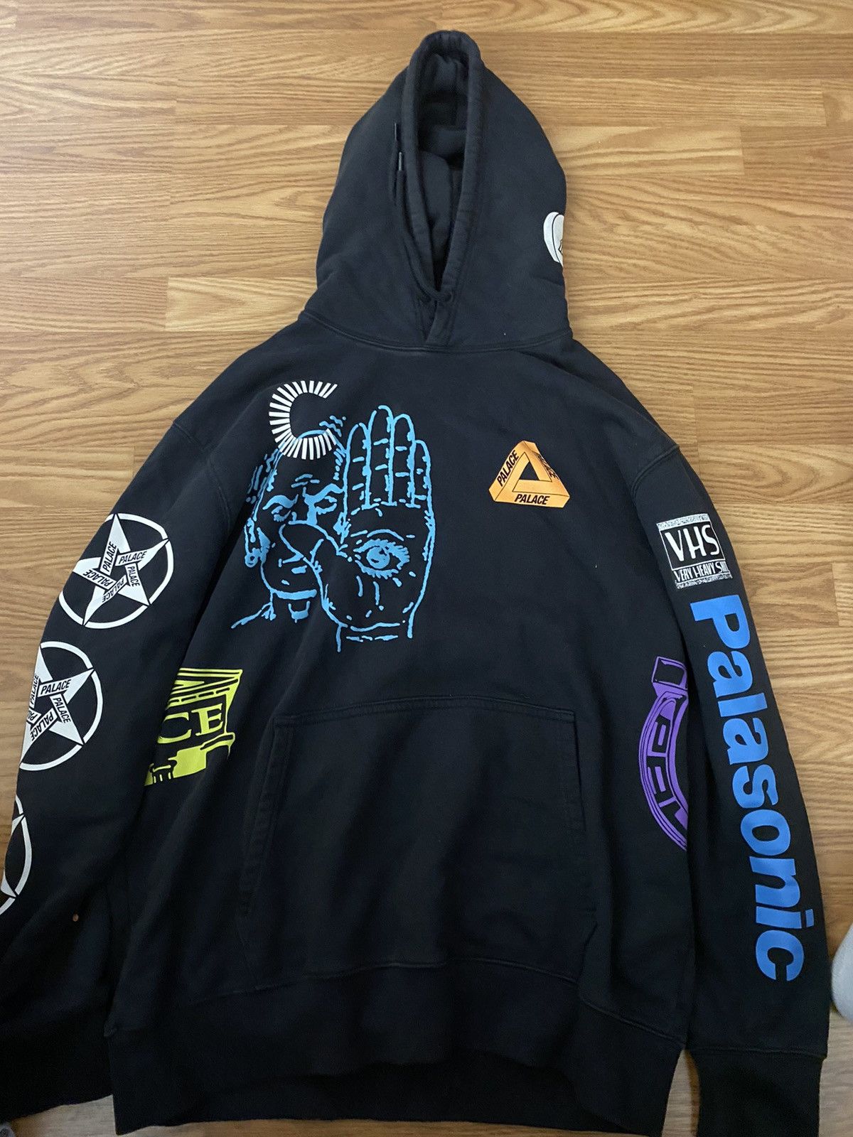 Image of Palace Cannondale Hoodie in Black, Men's (Size XL)