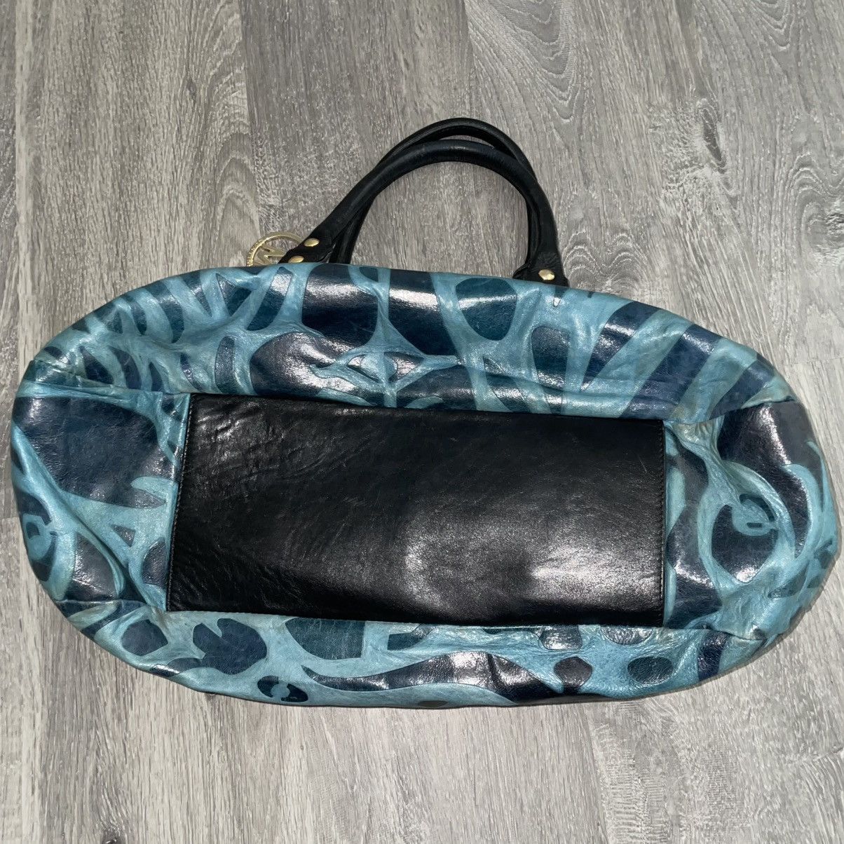 Other Italian Leather Animal Print Hobo Purse with Gold Hardware Size ONE SIZE - 4 Thumbnail