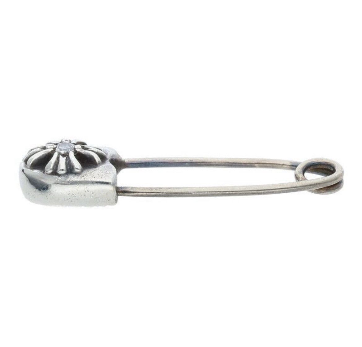 Chrome Hearts Chrome Hearts Safety Pin Diamond Silver Necklace Size ONE SIZE - 5 Thumbnail